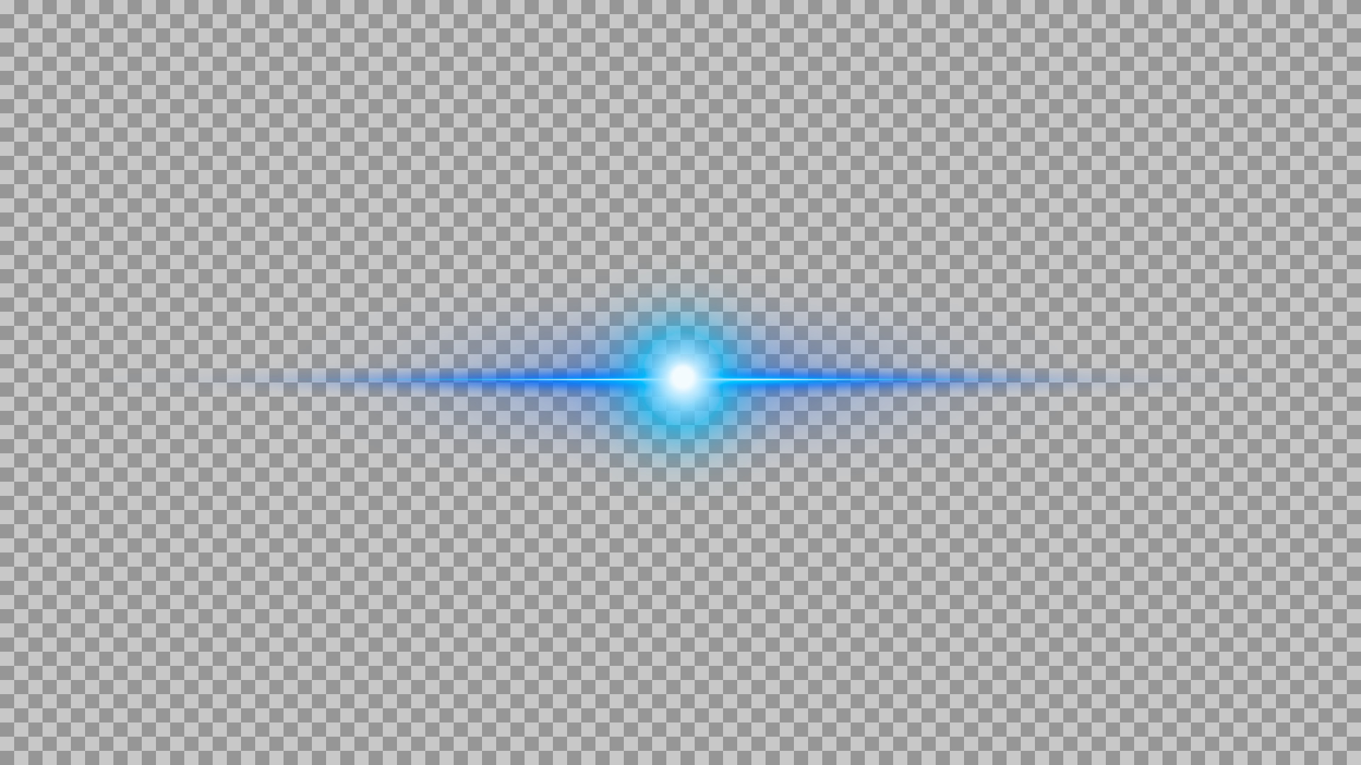 Blue Horizontal Light Streak PNG | Cyan Lens Flare Overlay