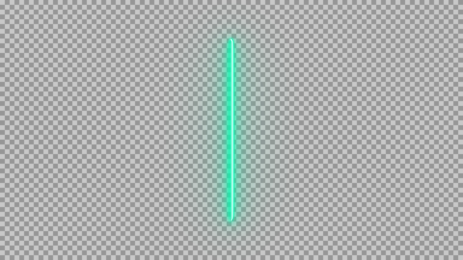 Green Neon Line PNG | Glowing Vertical Laser Beam & Light Effect