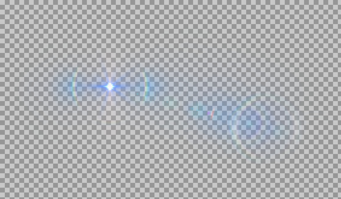 Blue Lens Flare PNG | Optical Light & Bokeh Overlay
