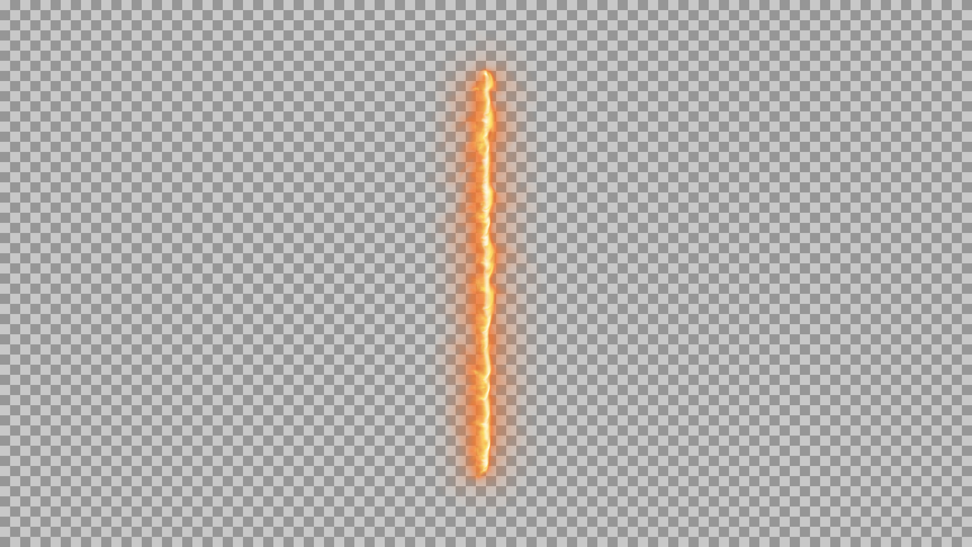 Orange Fire Beam PNG | Vertical Glowing Plasma & Laser Effect