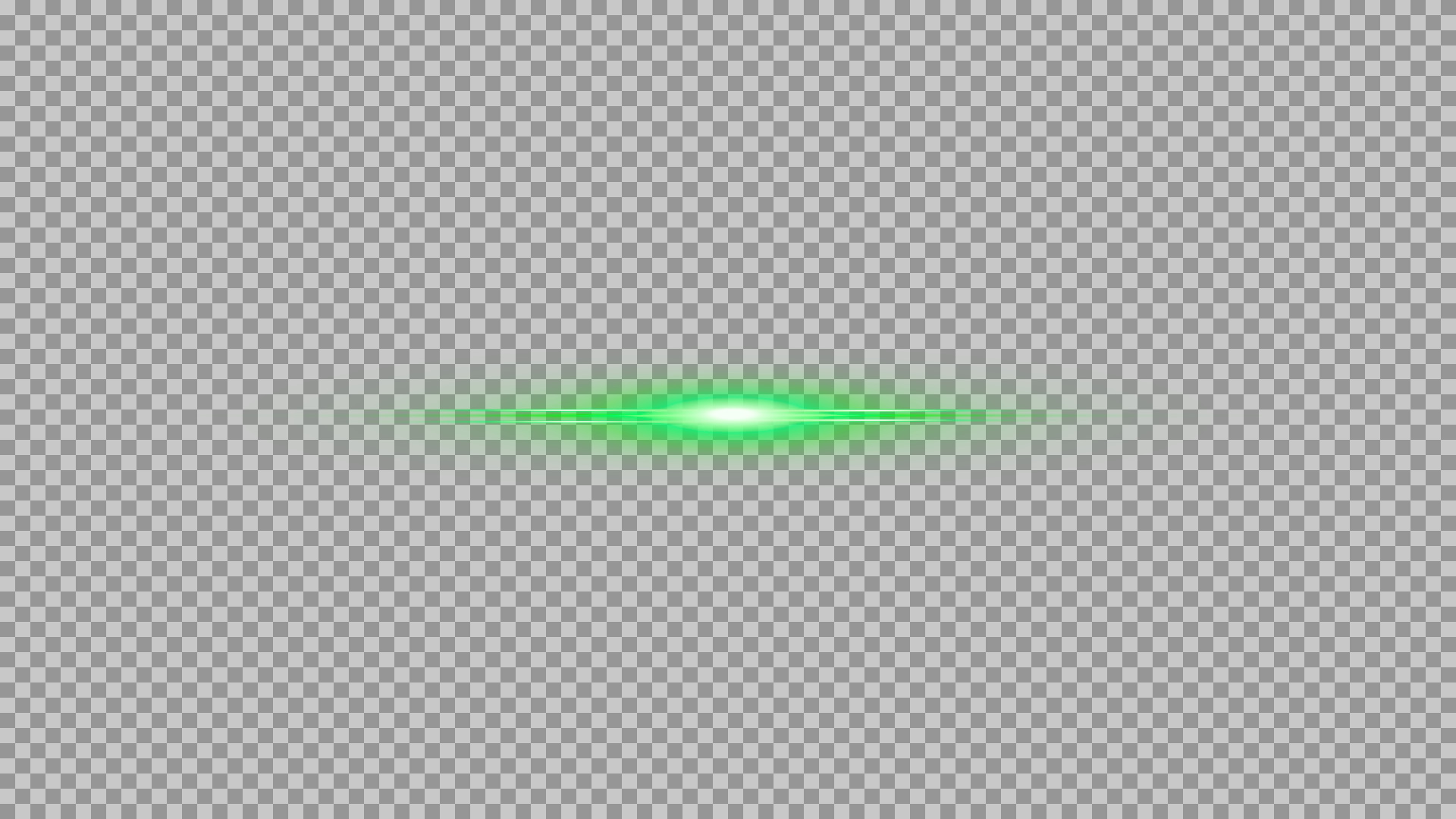 Neon Green Light Streak PNG | Horizontal Laser Lens Flare