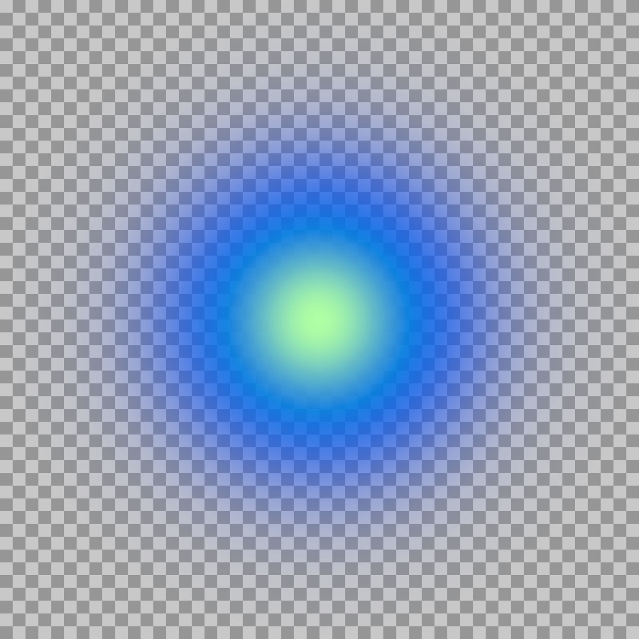 Blue & Green Radial Gradient PNG | Soft Glow Orb Overlay