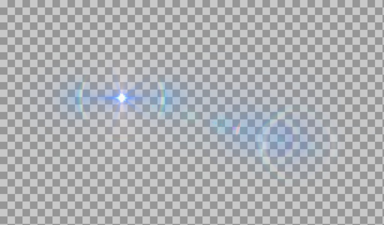 Blue Lens Flare PNG | Transparent Cinematic Light Overlay