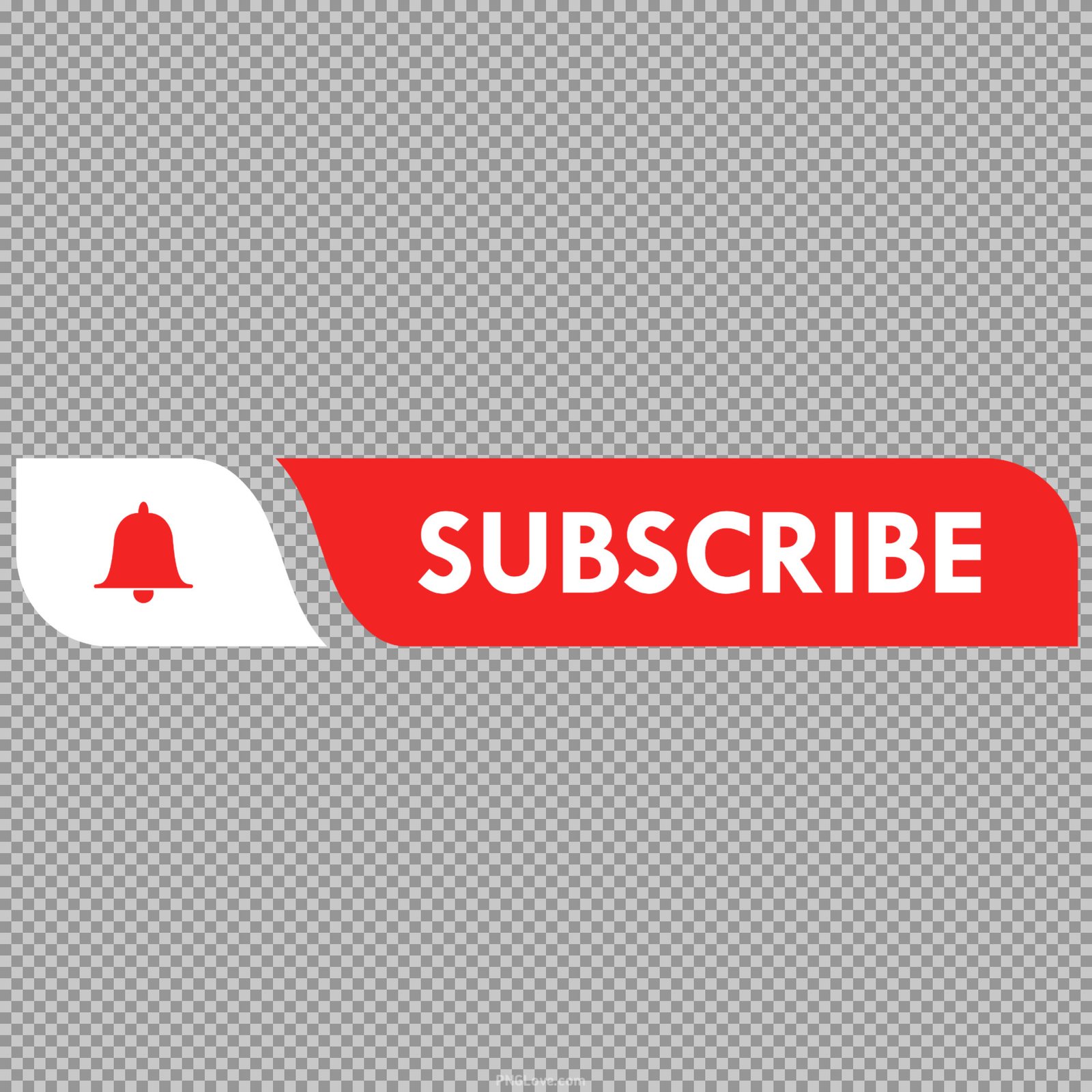 Subscribe button with Bell icon PNG transparent image download
