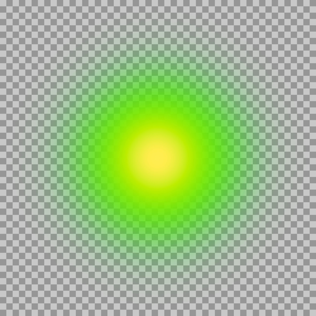 Green & Yellow Glow Circle PNG | Soft Gradient Light Overlay