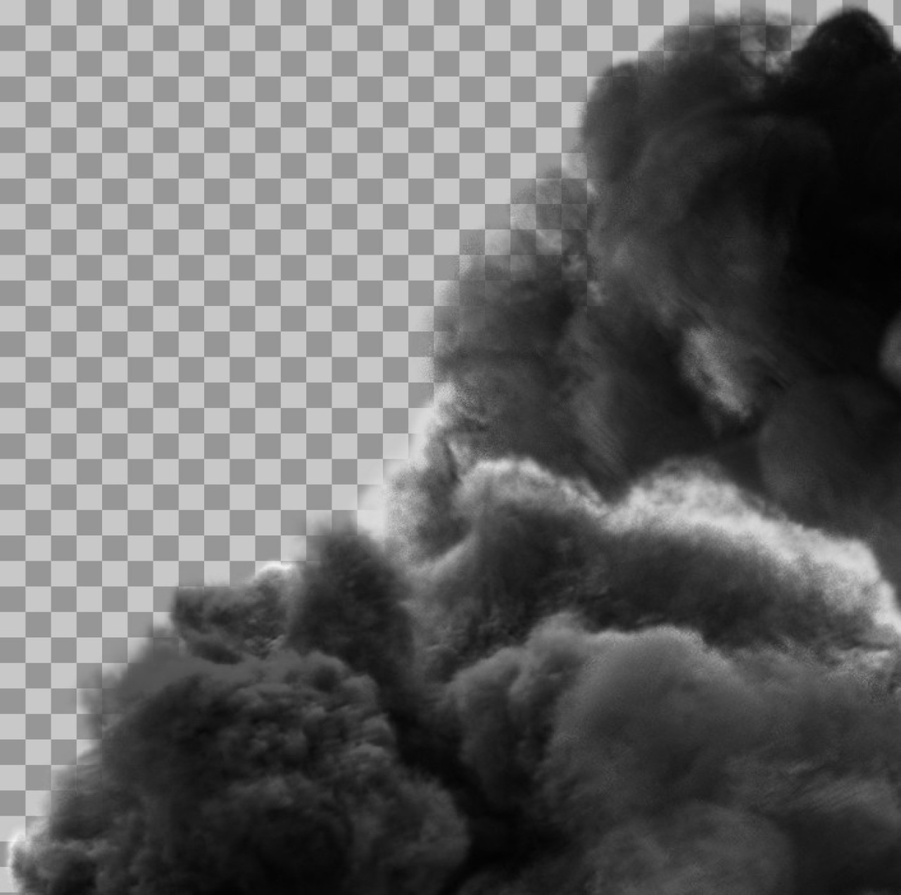 Realistic Black Smoke PNG | Transparent Cloud Overlay Download