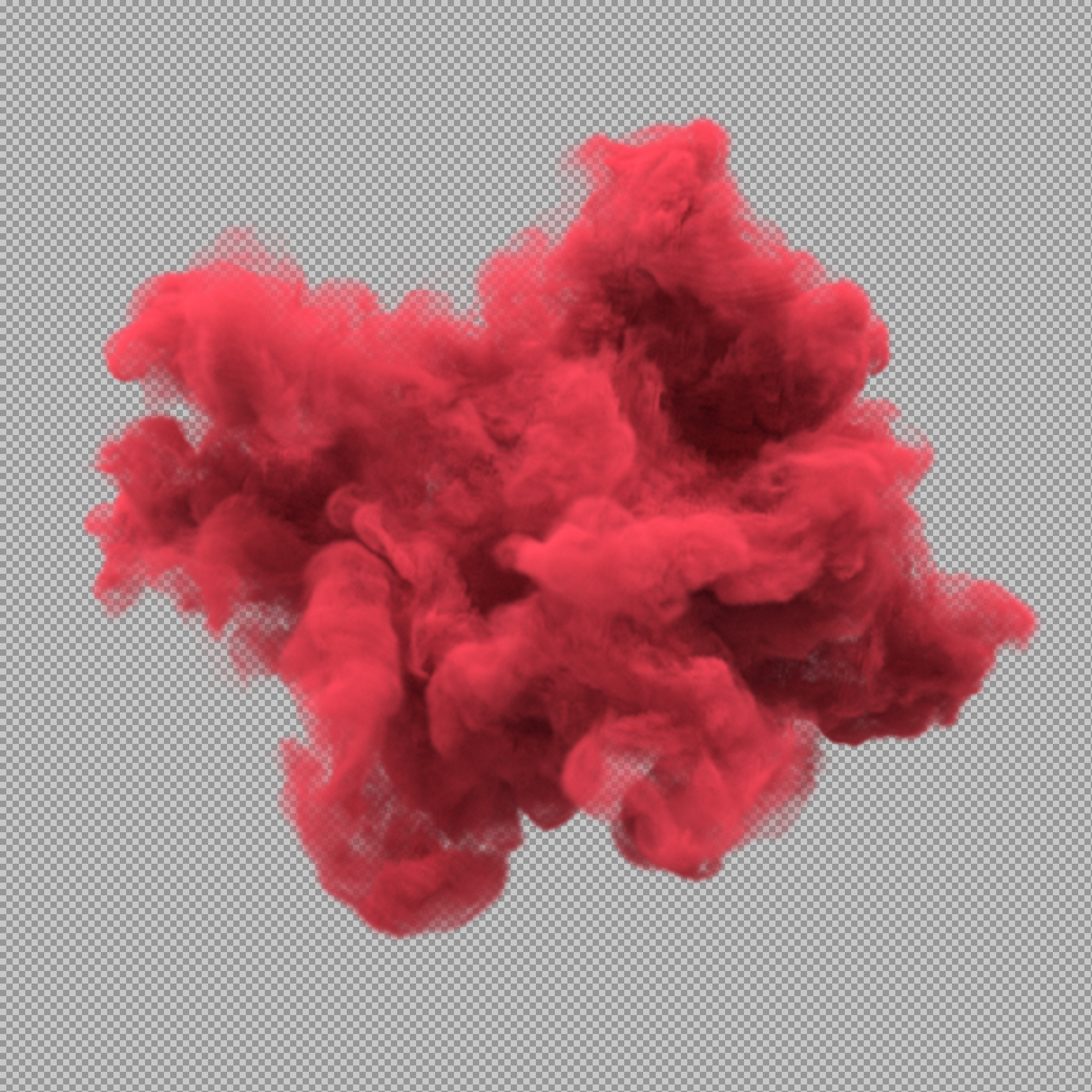 Realistic Red Smoke Cloud PNG | Color Powder Explosion Overlay...
