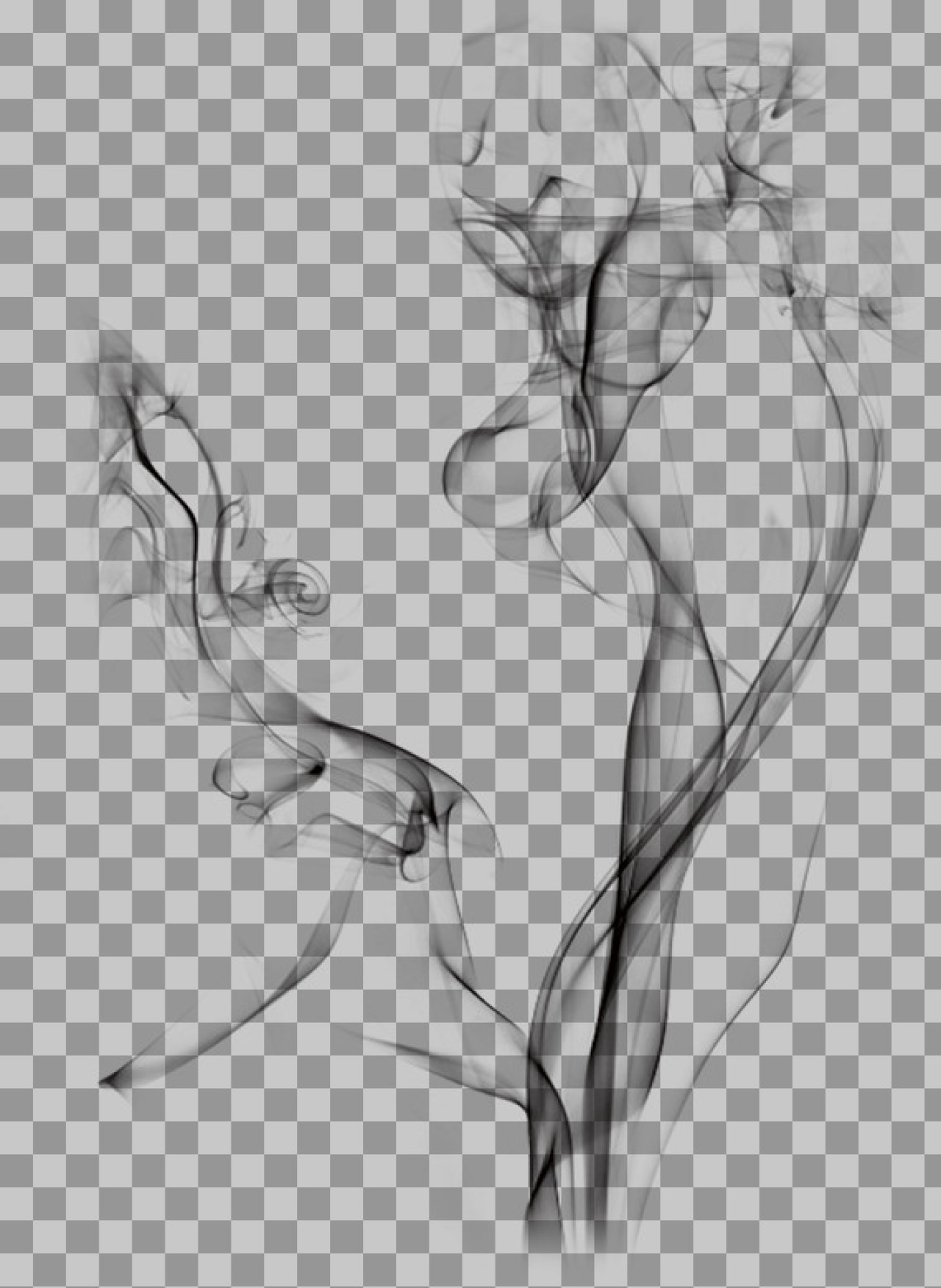 Realistic Black Smoke PNG | Transparent Background Overlay Texture...