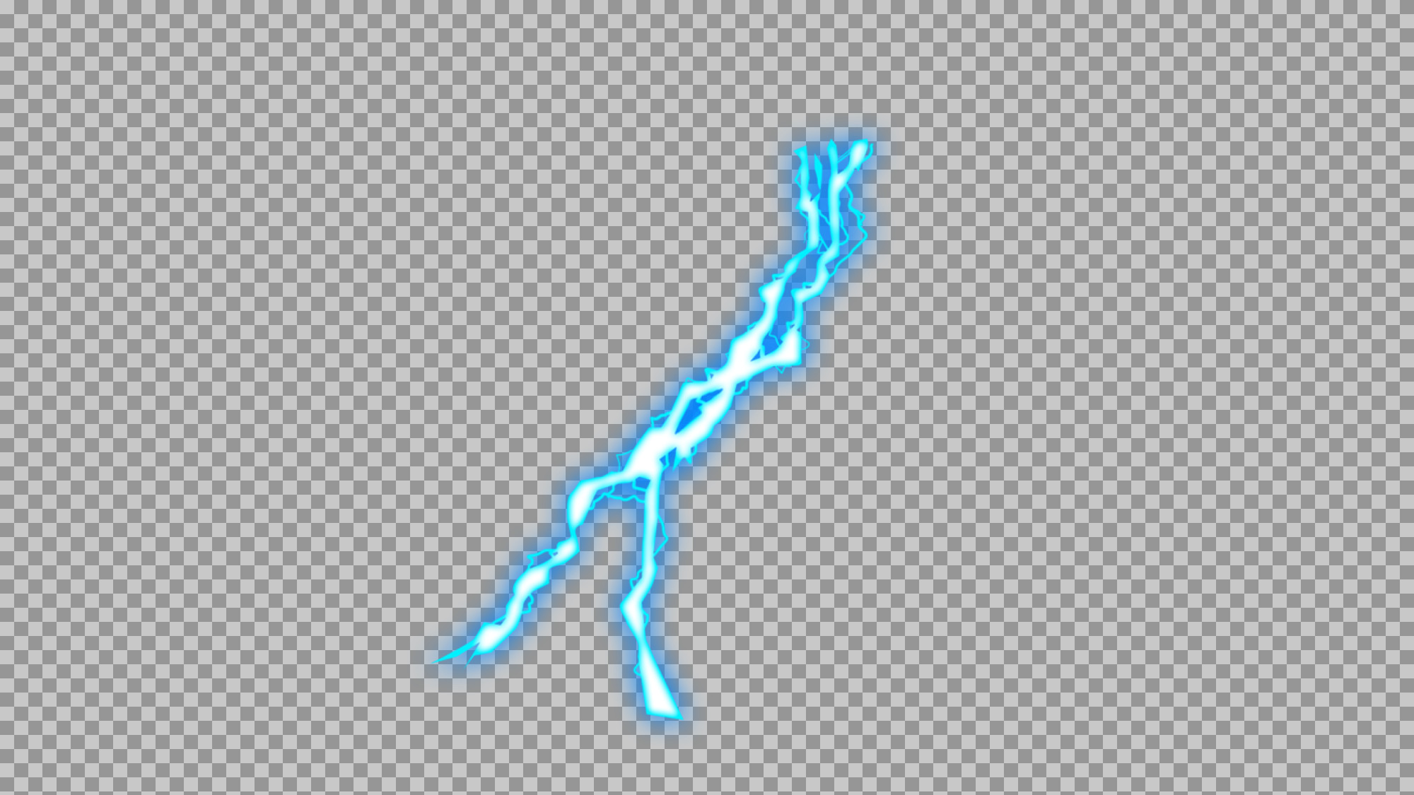 Realistic Blue Lightning Bolt PNG | Electric Strike & Energy Beam Overlay