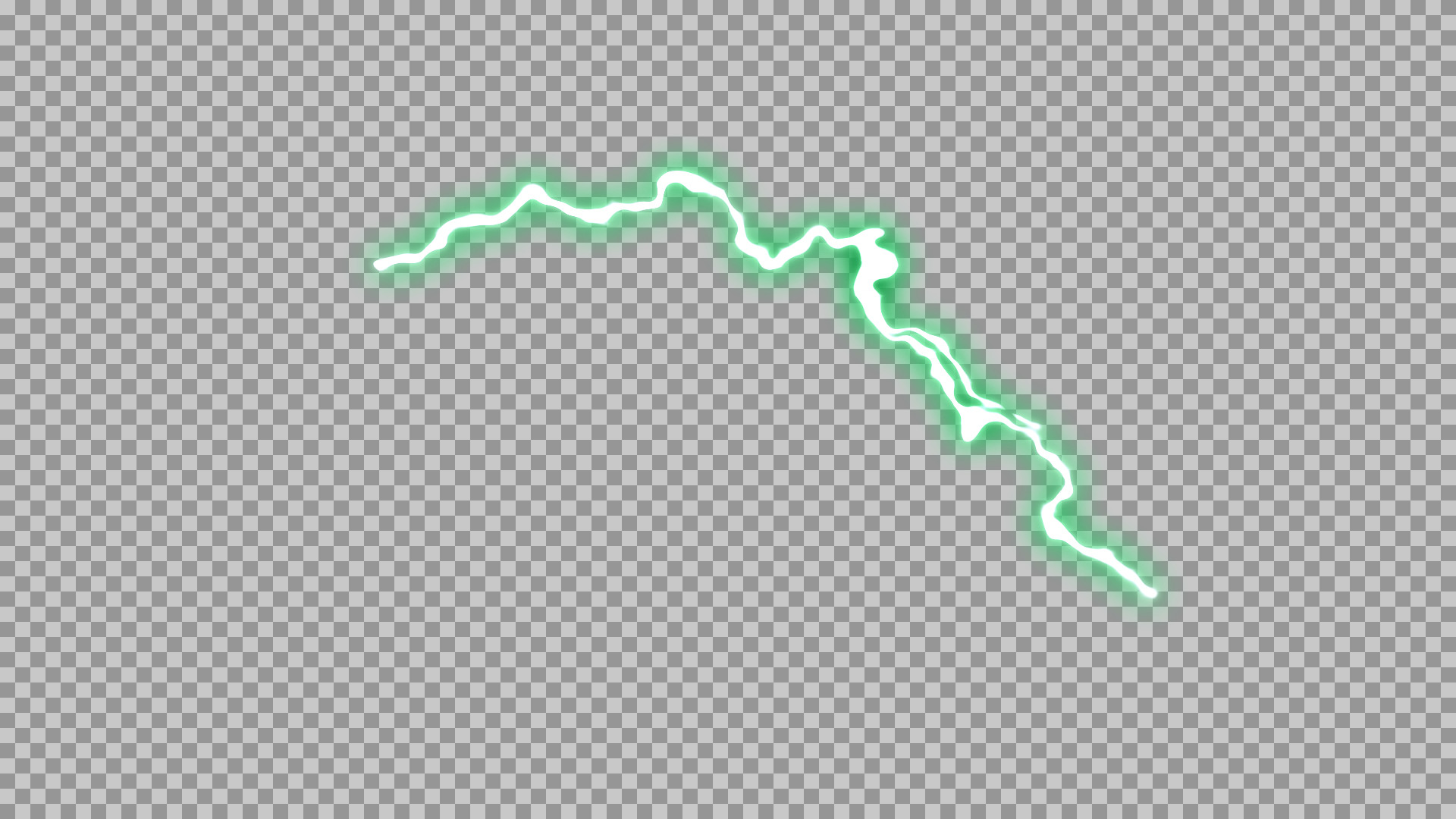Green Lightning Bolt PNG - Neon Energy Crackle Overlay