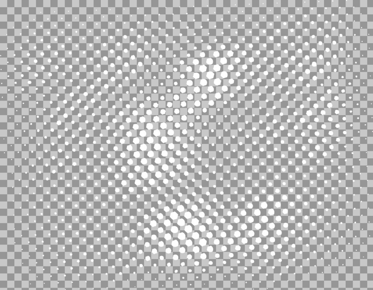 White Halftone Pattern PNG | Retro Dot Texture Overlay