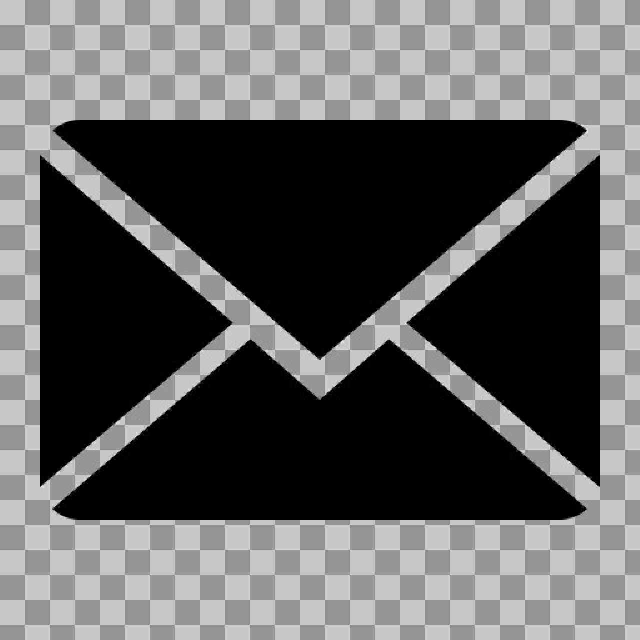 Black Envelope Icon PNG | Free Mail & Contact Symbol