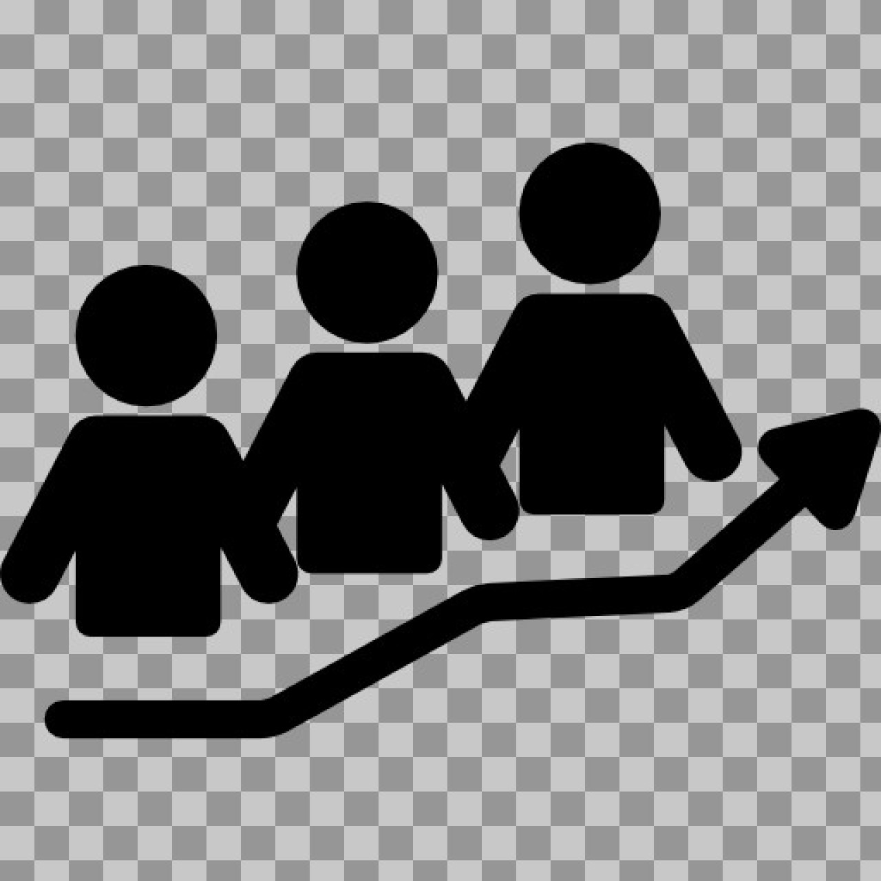 Growth Icon PNG | Free User & Audience Trend Graphic...