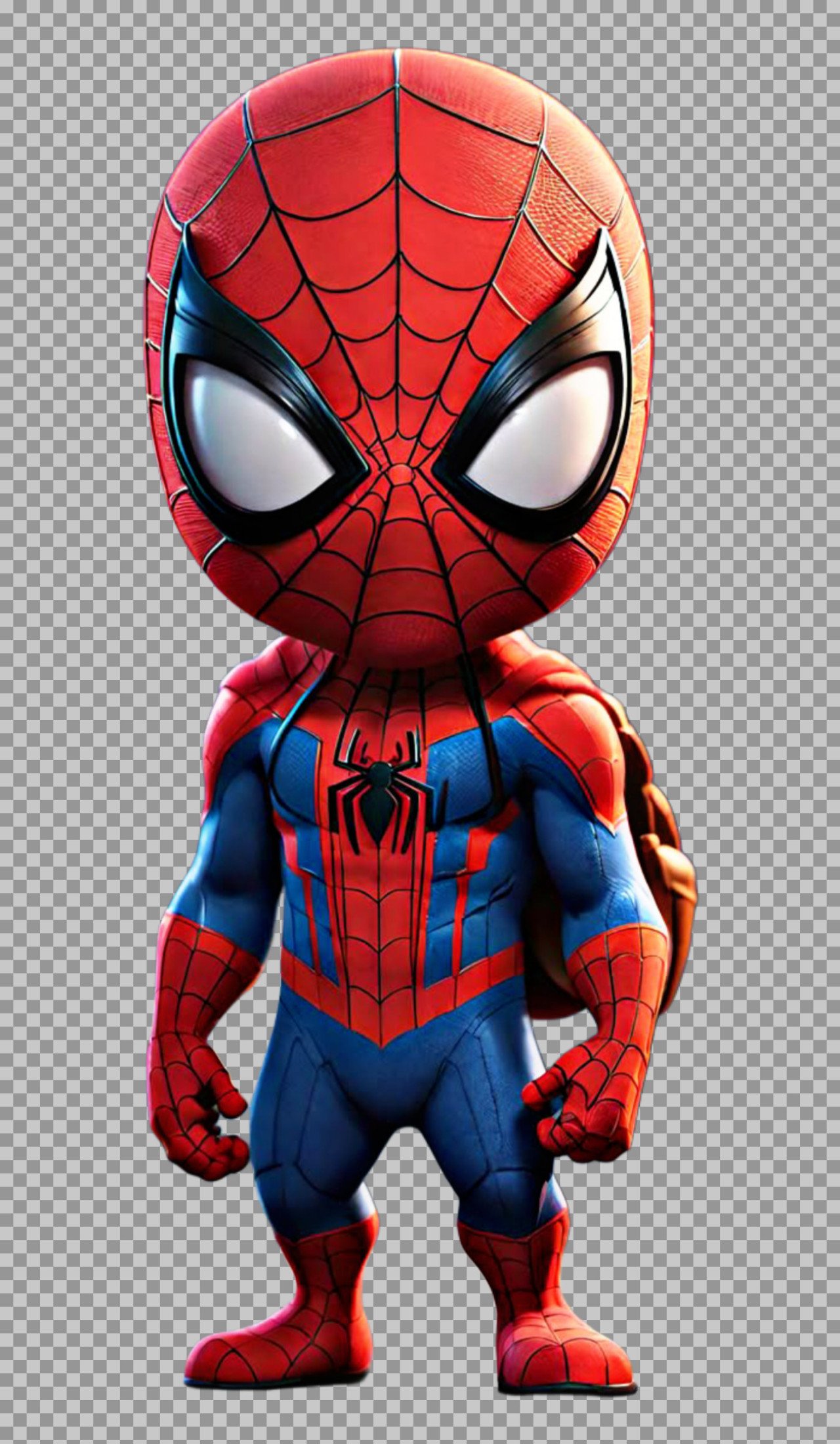 Cute adorable super hero spiderman baby PNG transparent image