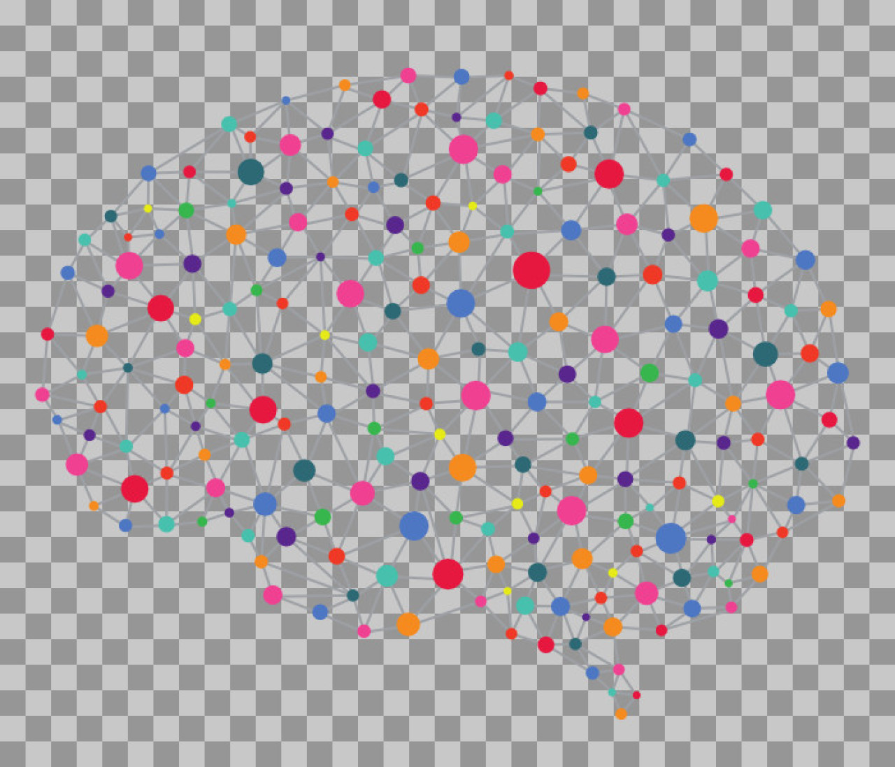 Colorful Neural Network Brain Illustration | AI & Connectivity Concept