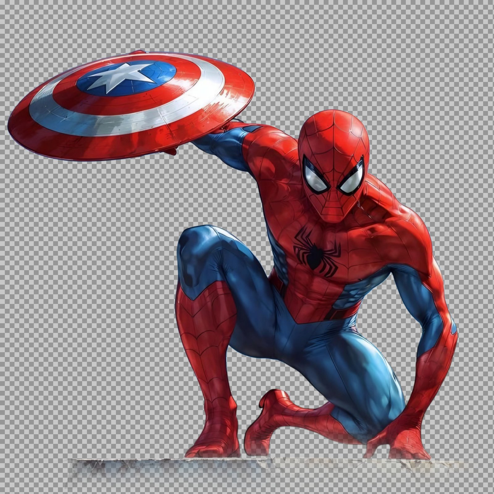 Spider Man fighting PNG image download