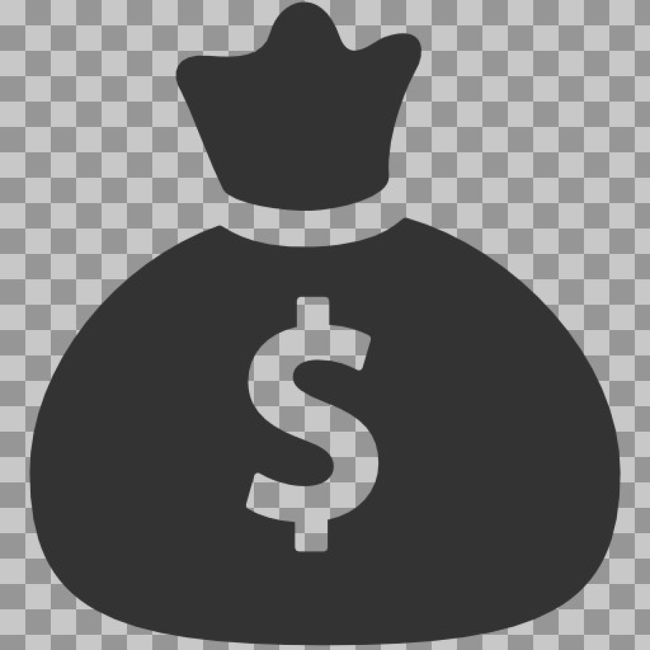 Money Bag Icon with Dollar Sign | Free Finance PNG