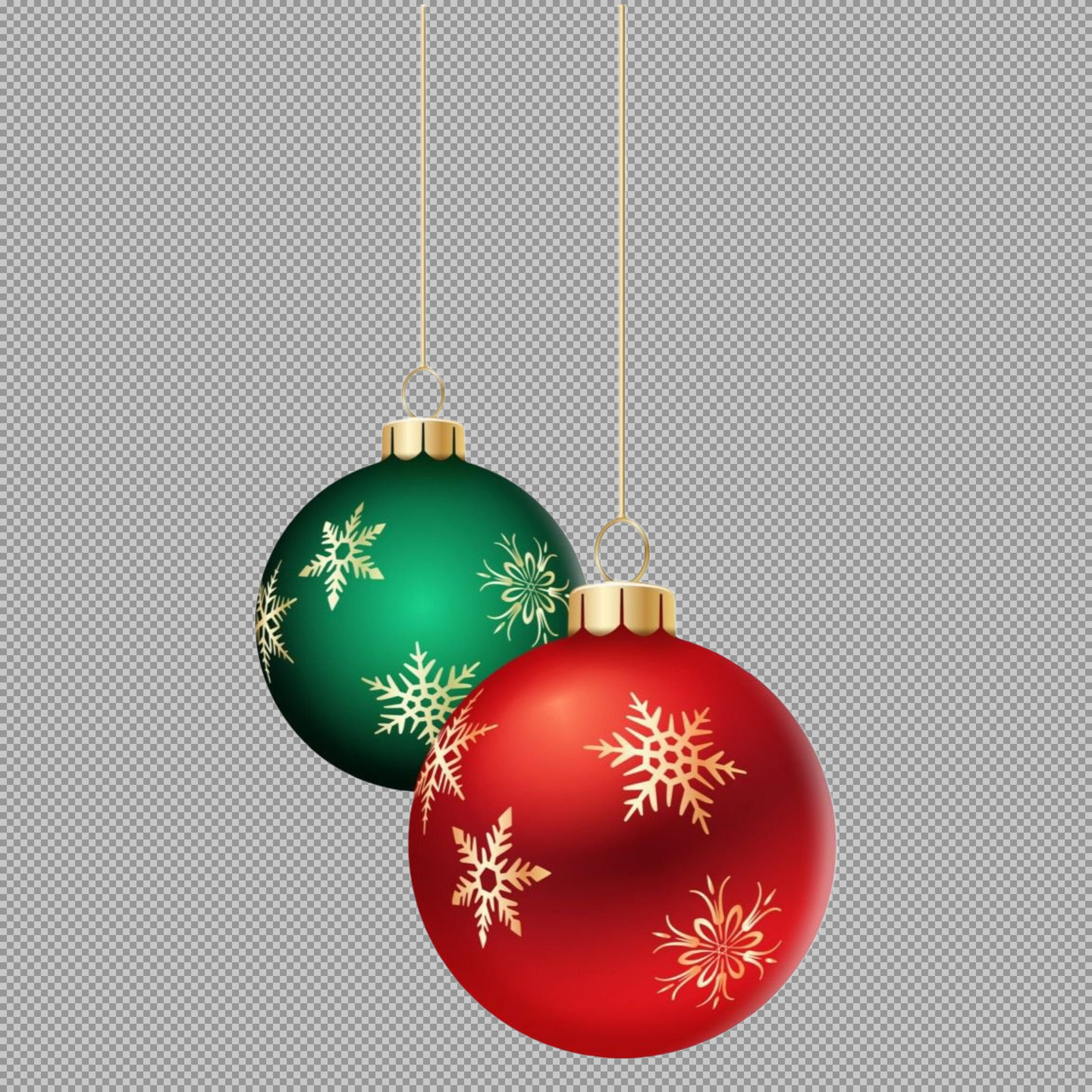 Christmas Ornaments PNG | Free Red & Green Holiday Graphic...