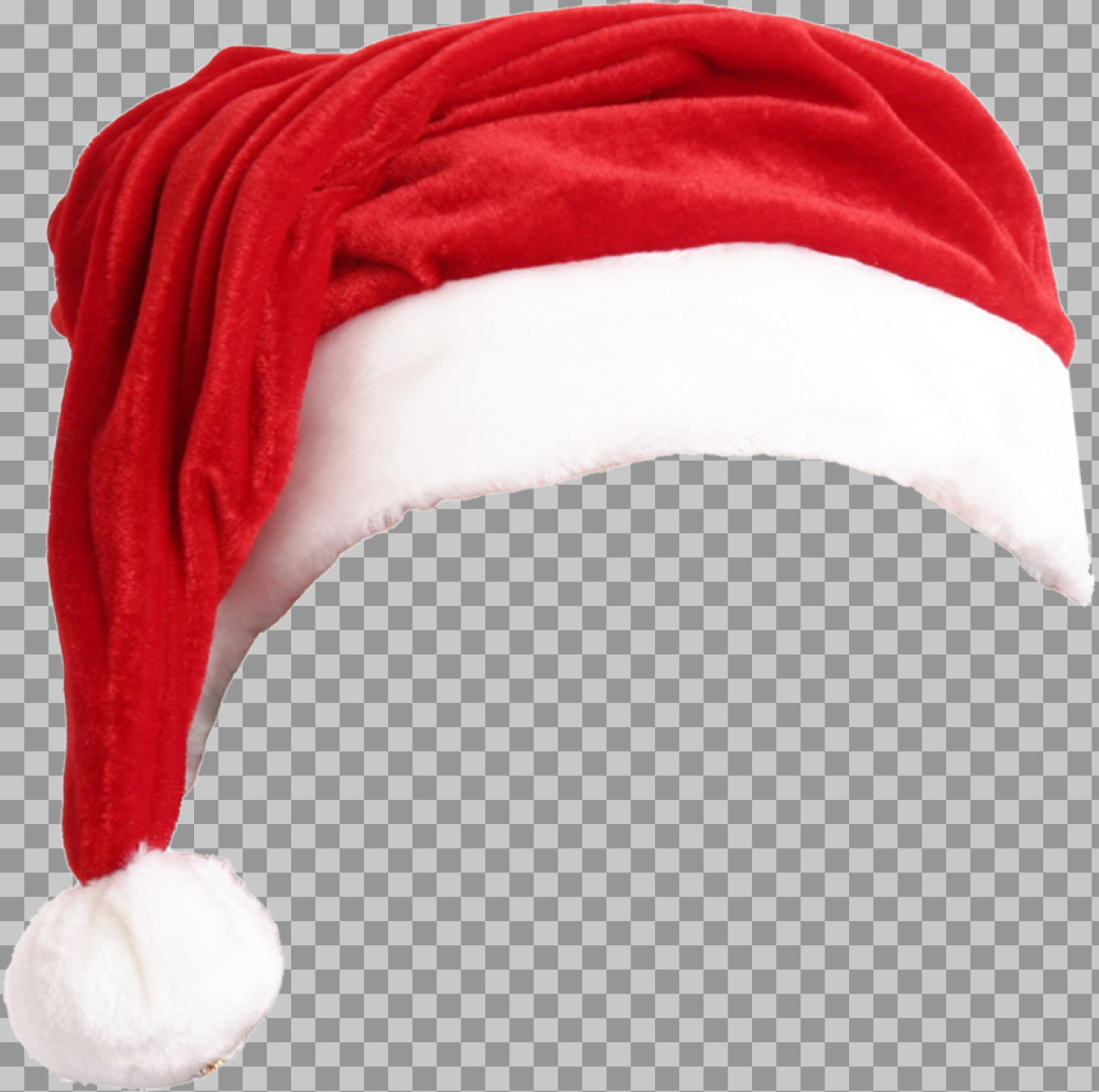 Santa Hat PNG | Realistic Christmas Hat with Transparent Background