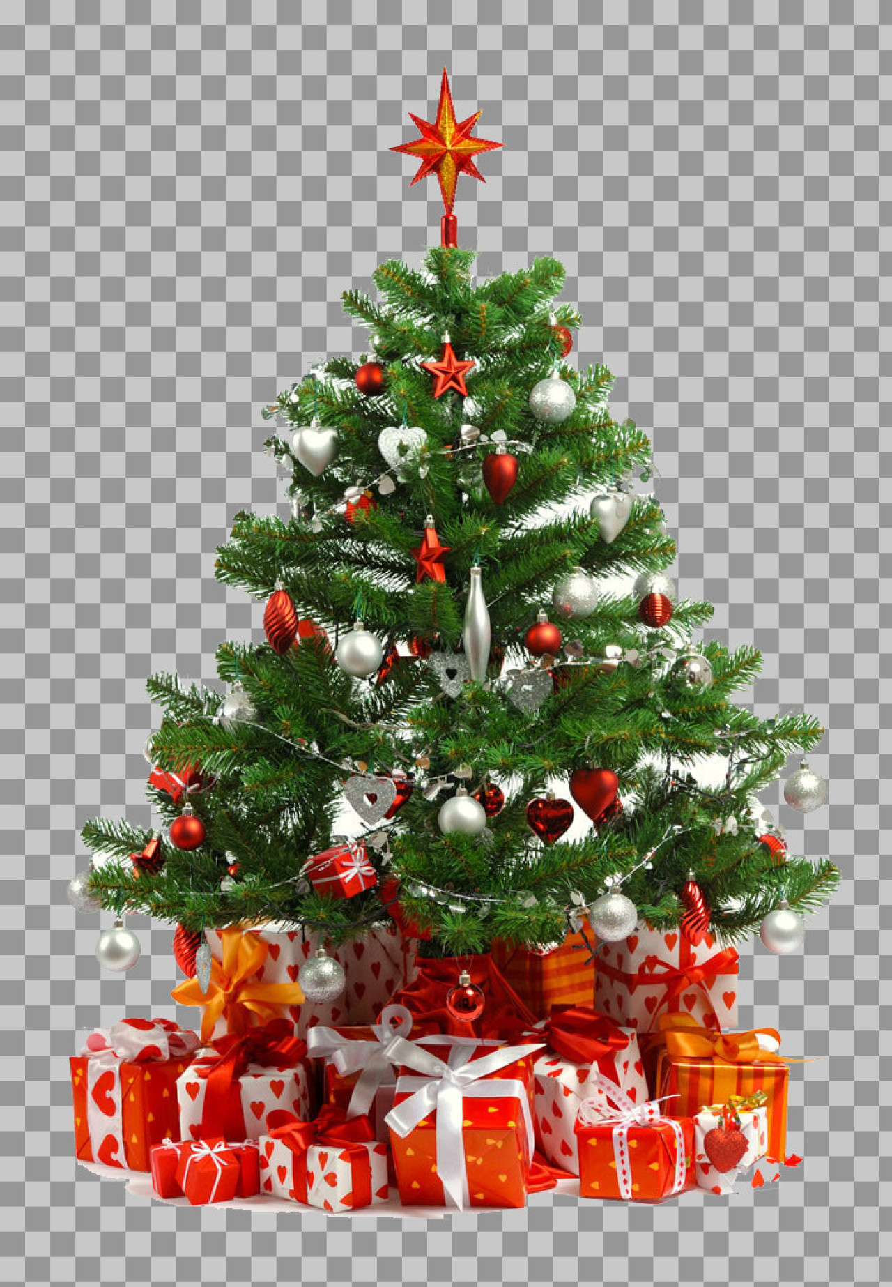 Christmas Tree with Presents PNG | Free Holiday Image...
