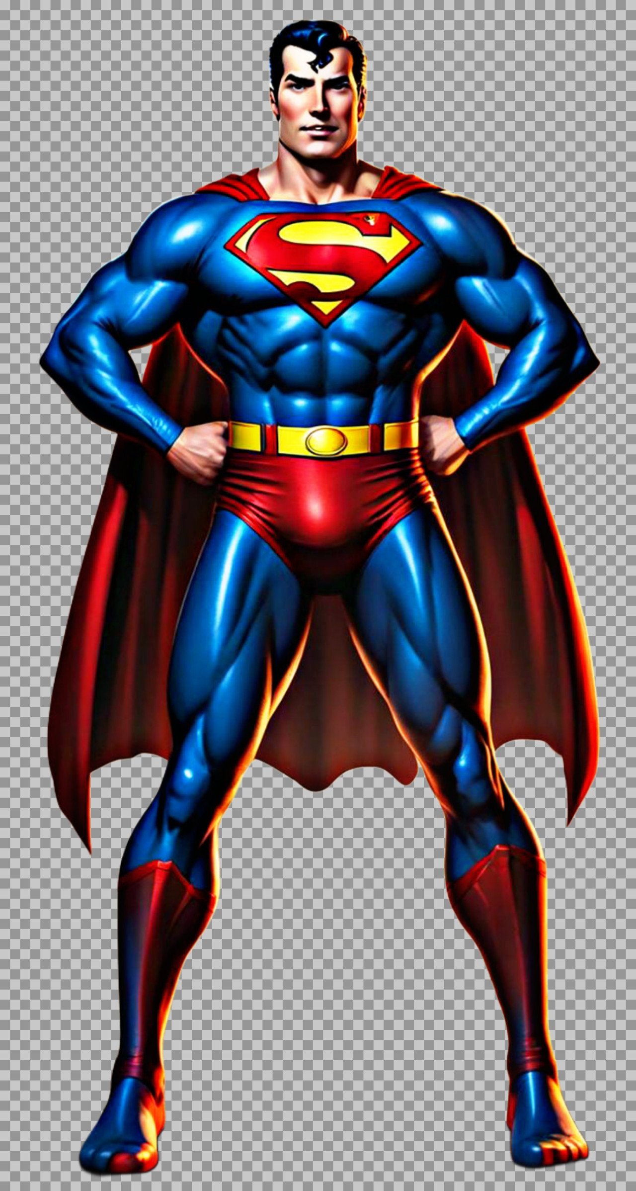 superman standing PNG transparent image free download