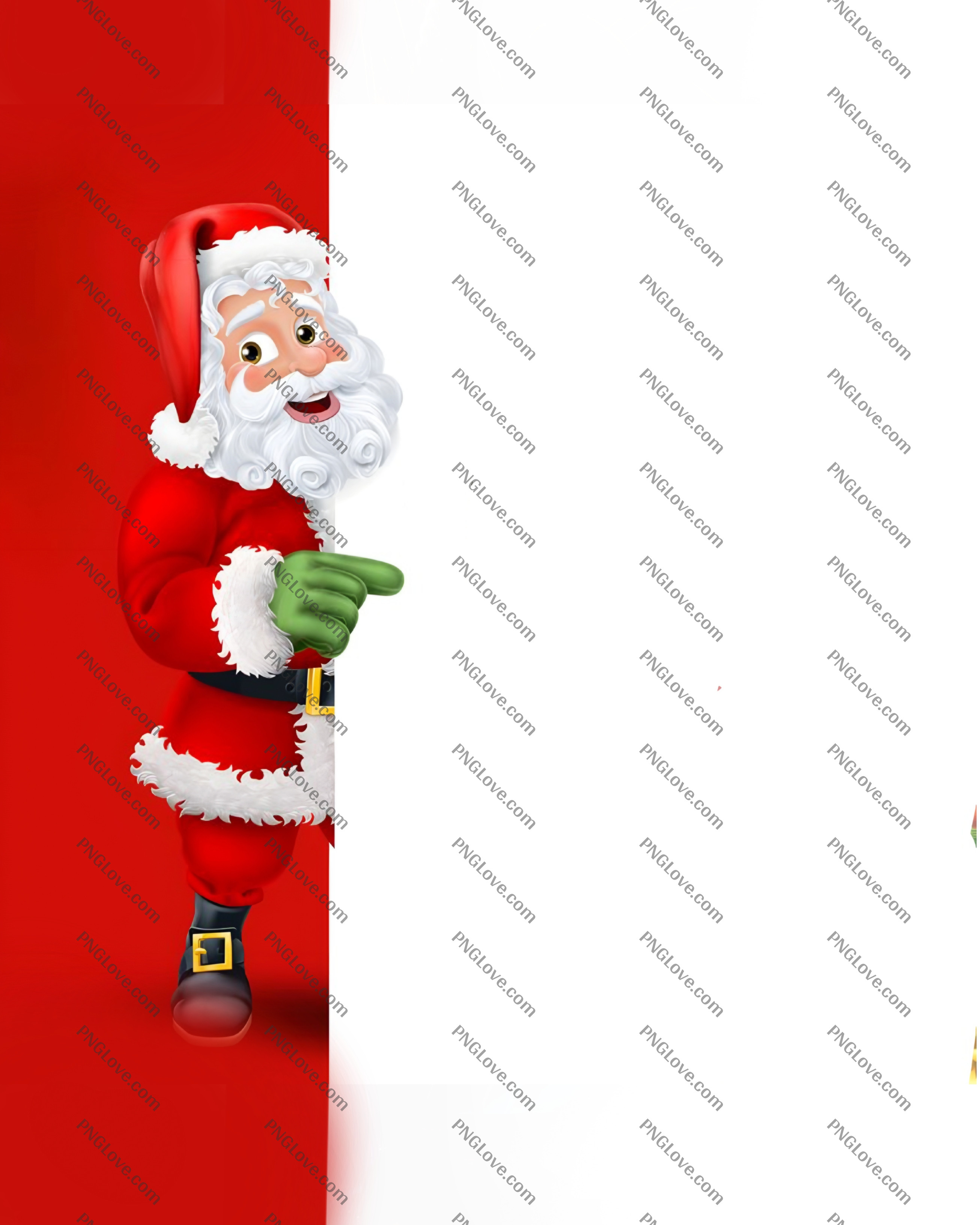 Santa Claus Christmas Background | Holiday Template with Copy Space...