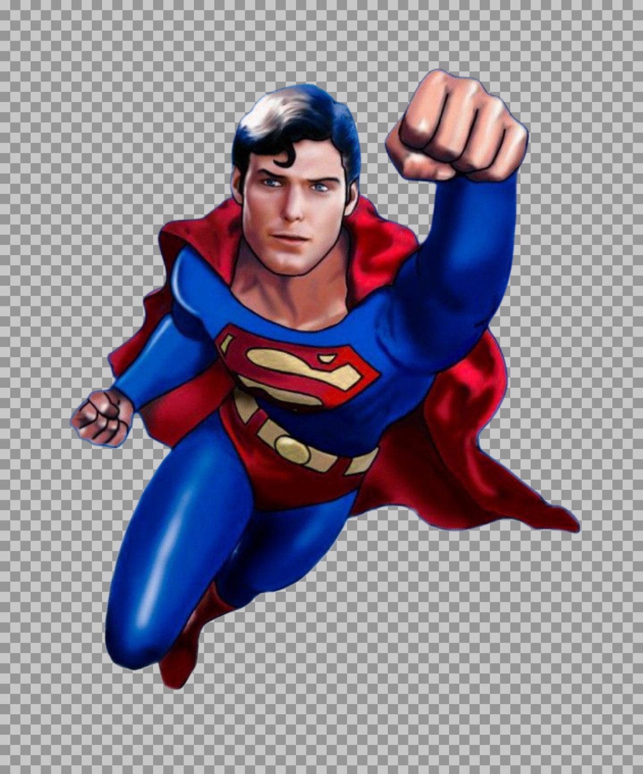 Superman cartoon PNG transparent image