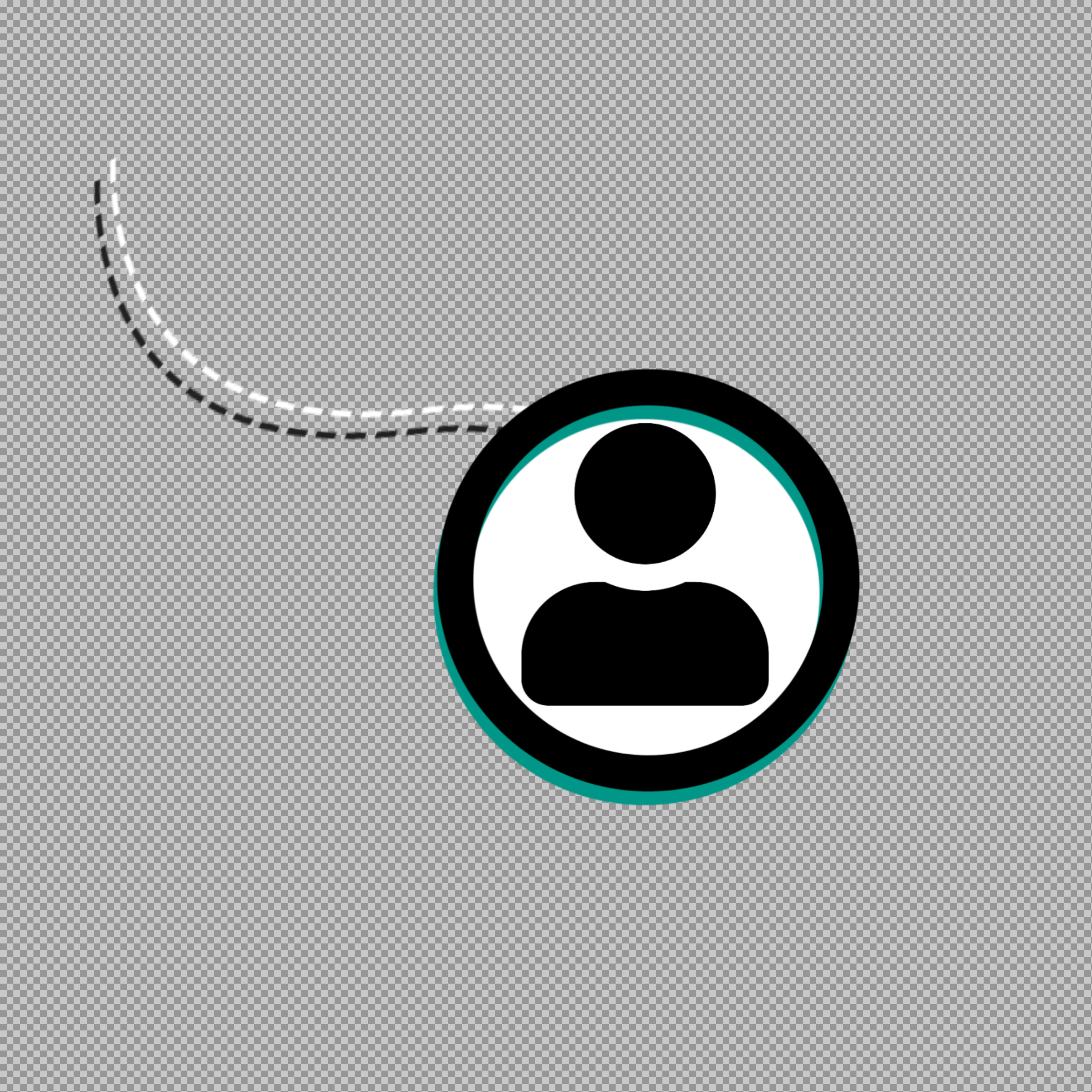 Free User Profile Icon PNG | Modern Avatar Graphic