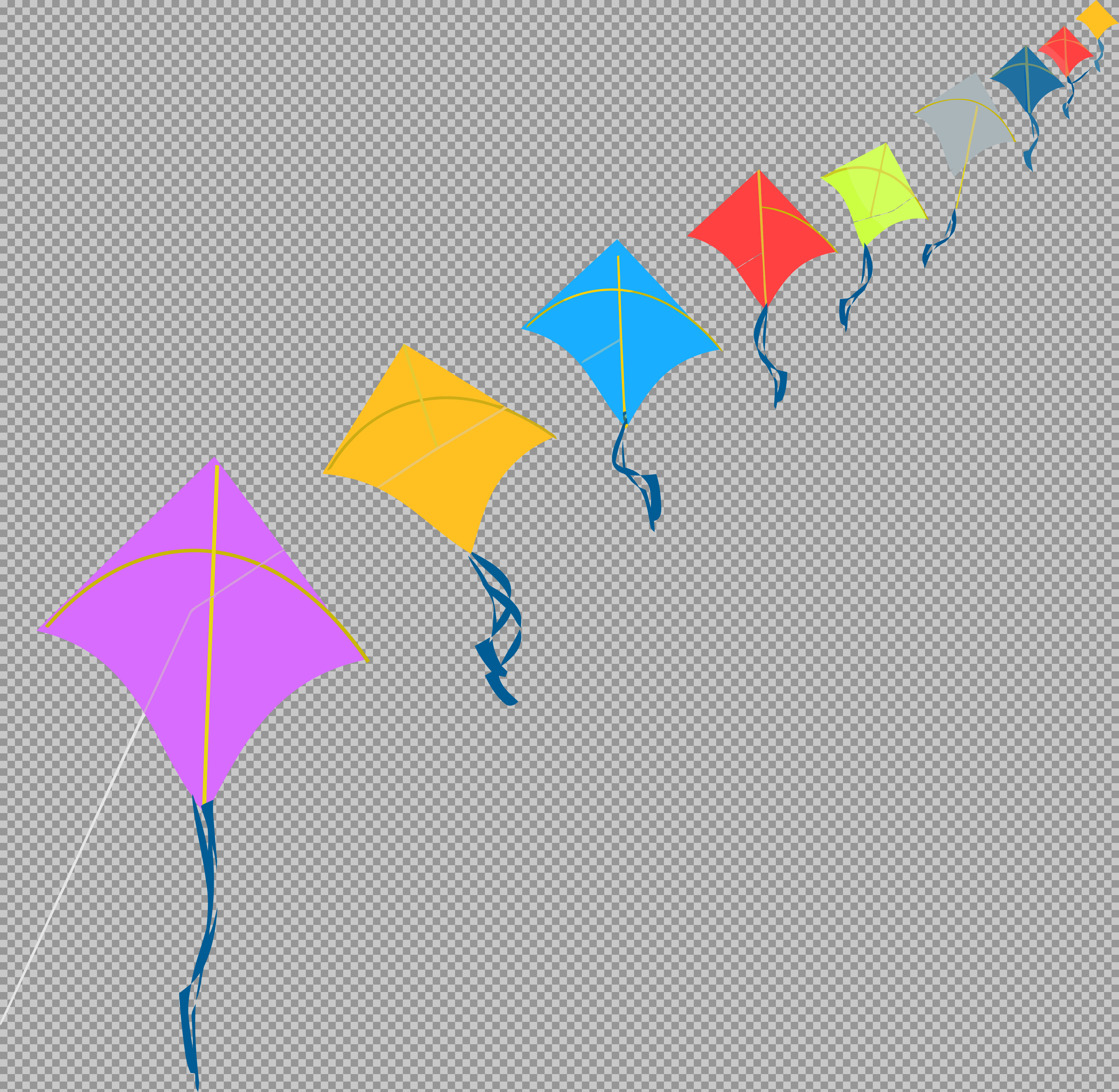 Colorful Kite String PNG for Makar Sankranti...