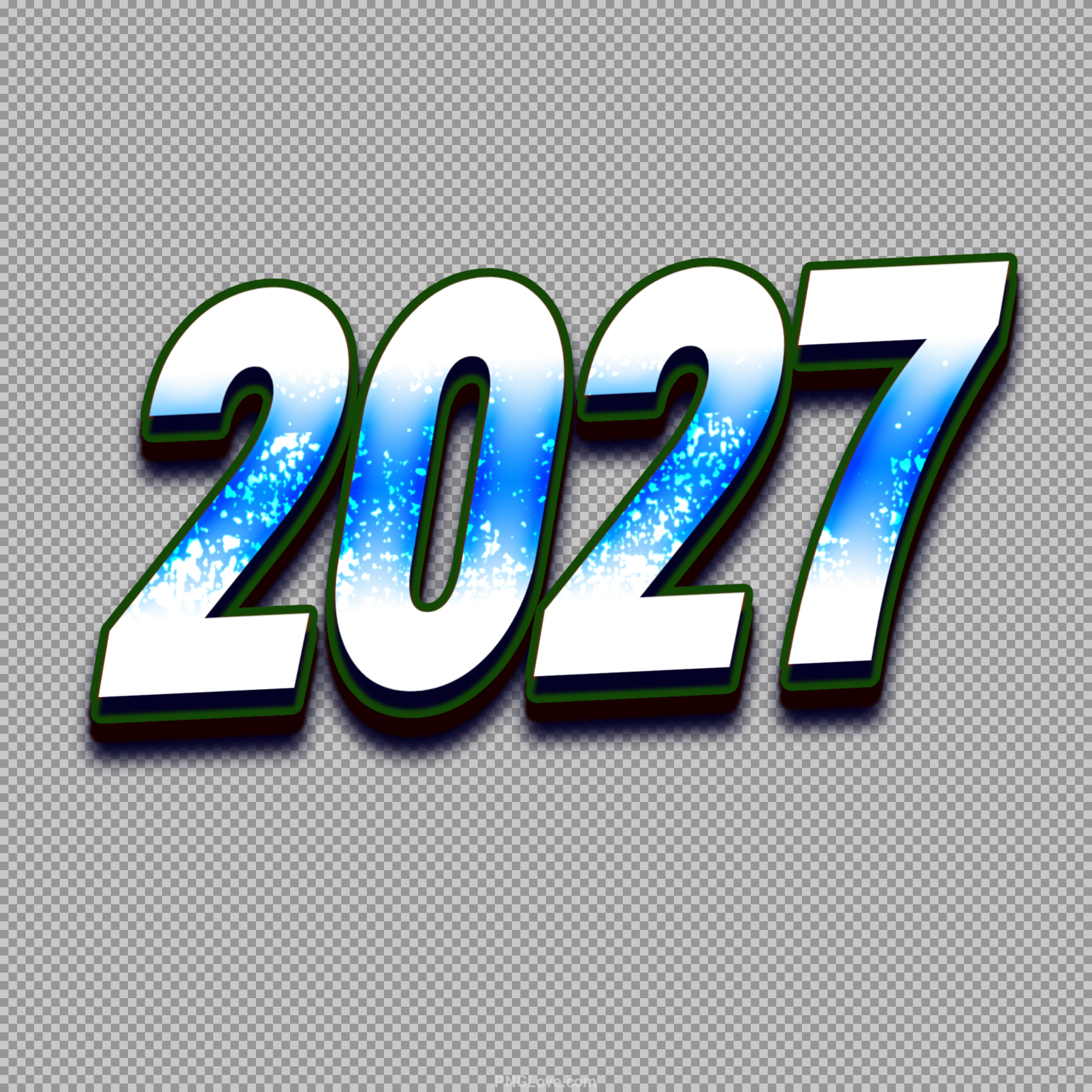 2027 PNG Text | Happy new year 2027 editing