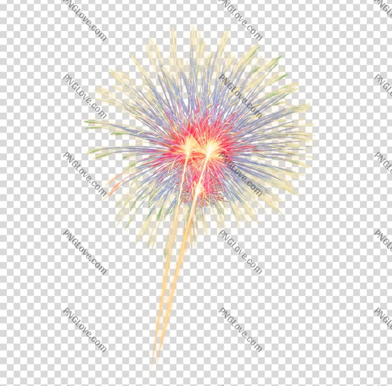 Colorful Firework PNG on a Transparent Background | Celebration Graphic