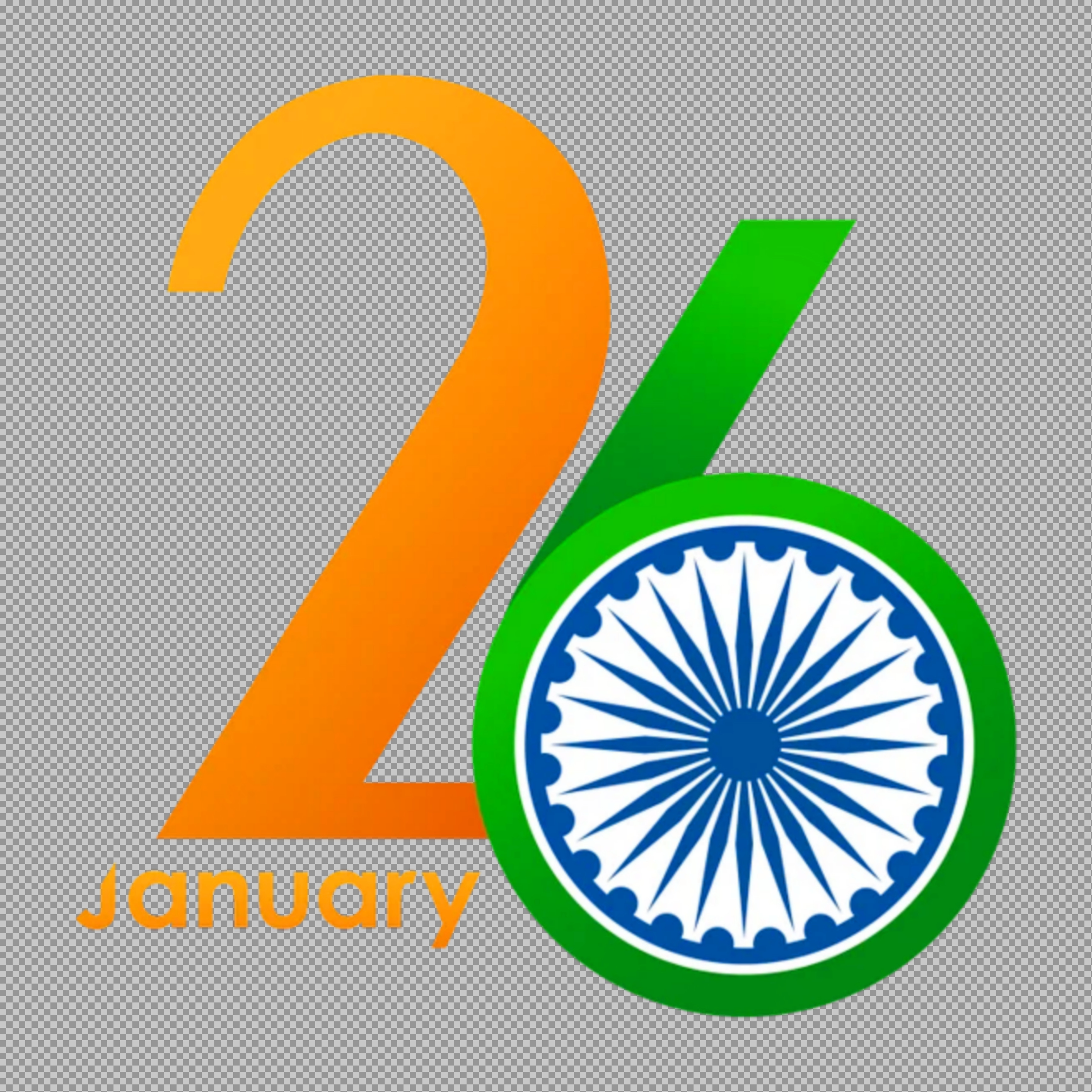 26 January Republic Day Logo PNG | Free Transparent Image
