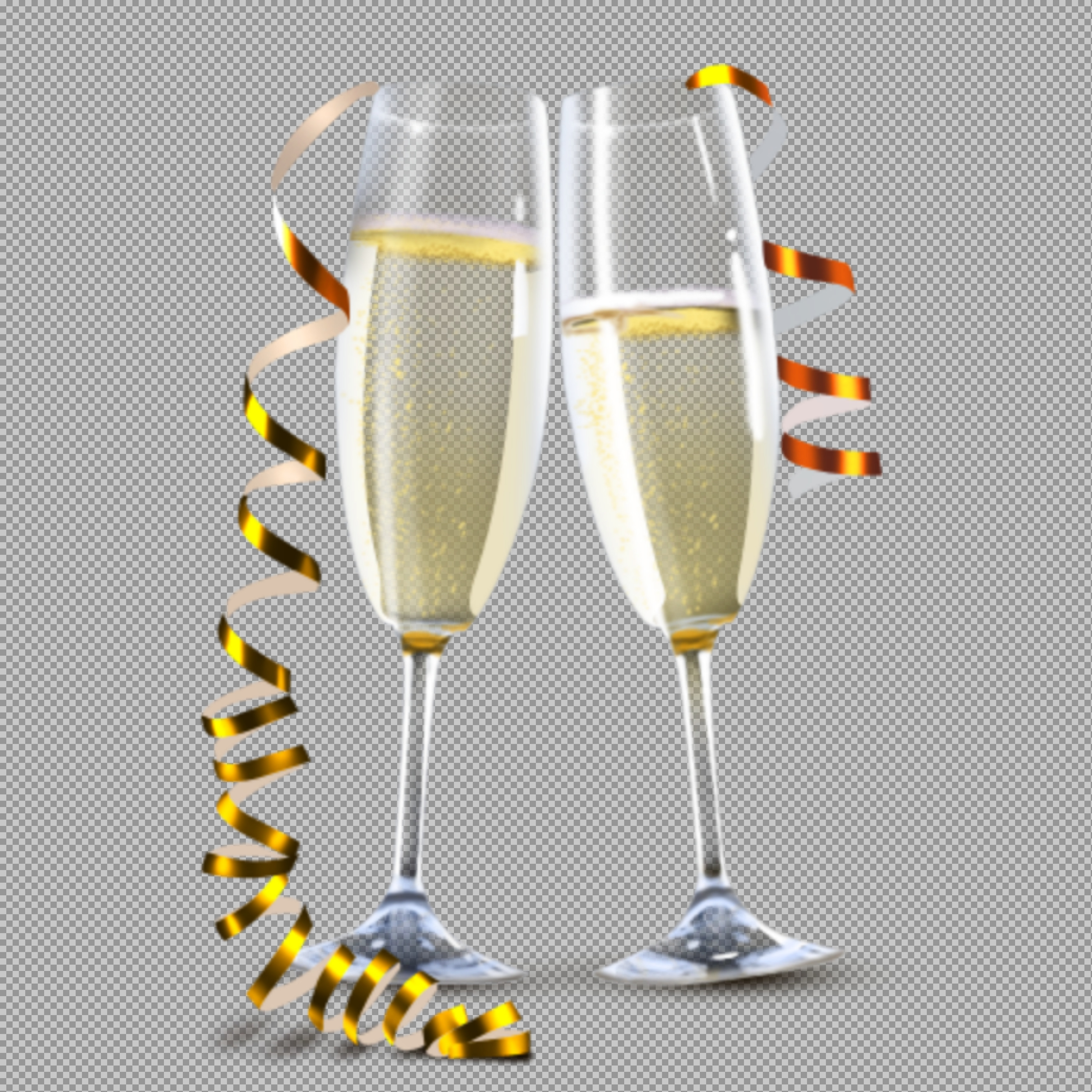 Champagne Glasses Toast PNG | Free Celebration Image