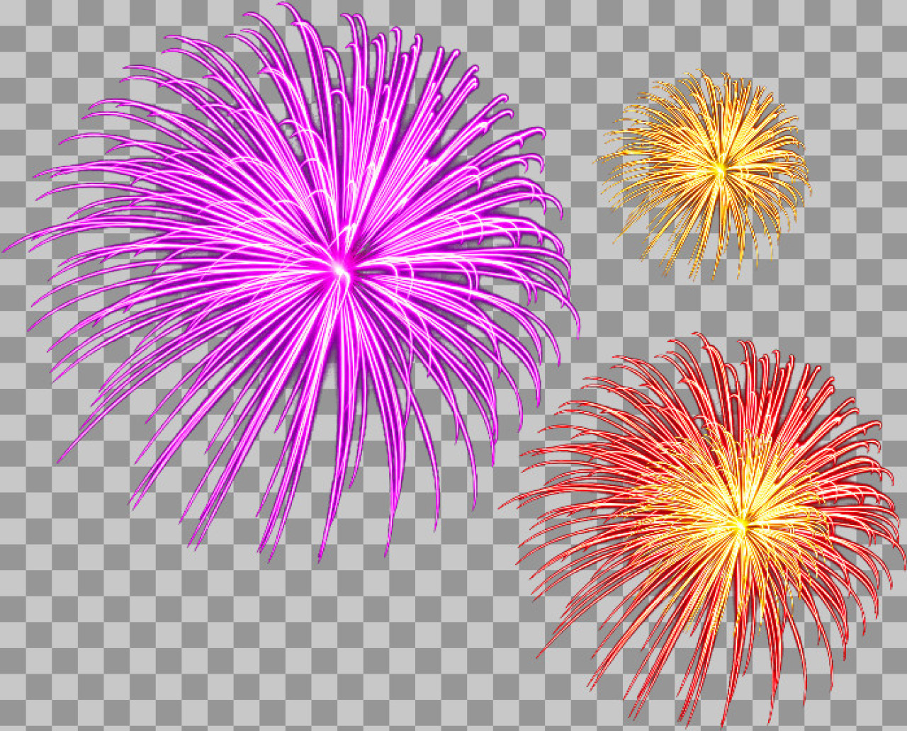 Colorful Fireworks PNG | Free Celebration & Holiday Clipart