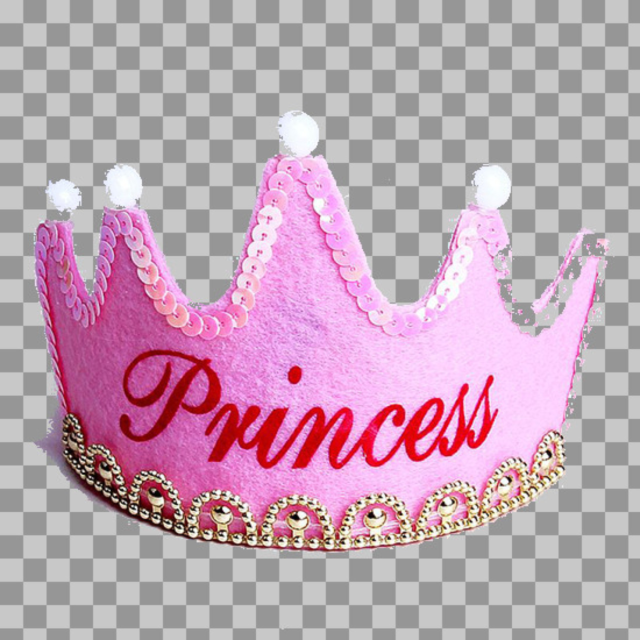 Pink Princess Crown PNG | Birthday & Party Clipart
