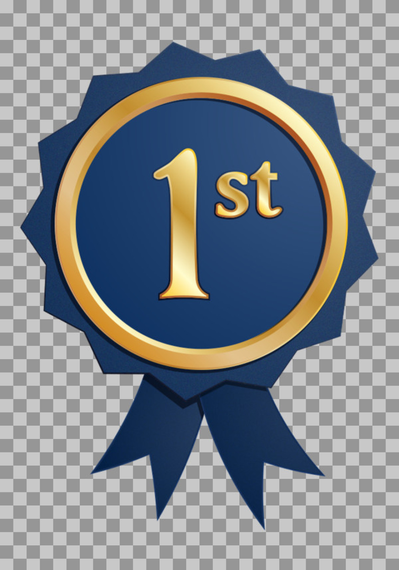 First Place Blue Ribbon PNG | Winner & Achievement Icon