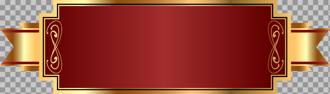 Elegant Red and Gold Banner PNG | Luxury Title Frame...