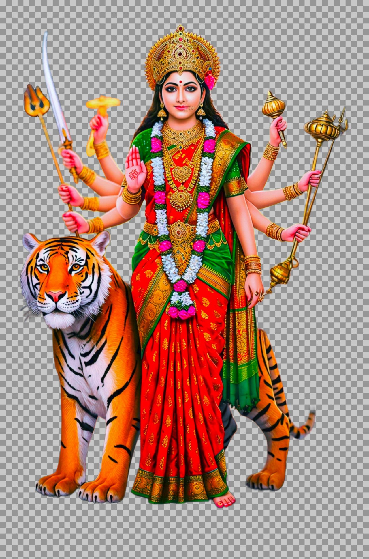 Goddess Durga Maa PNG image free download...