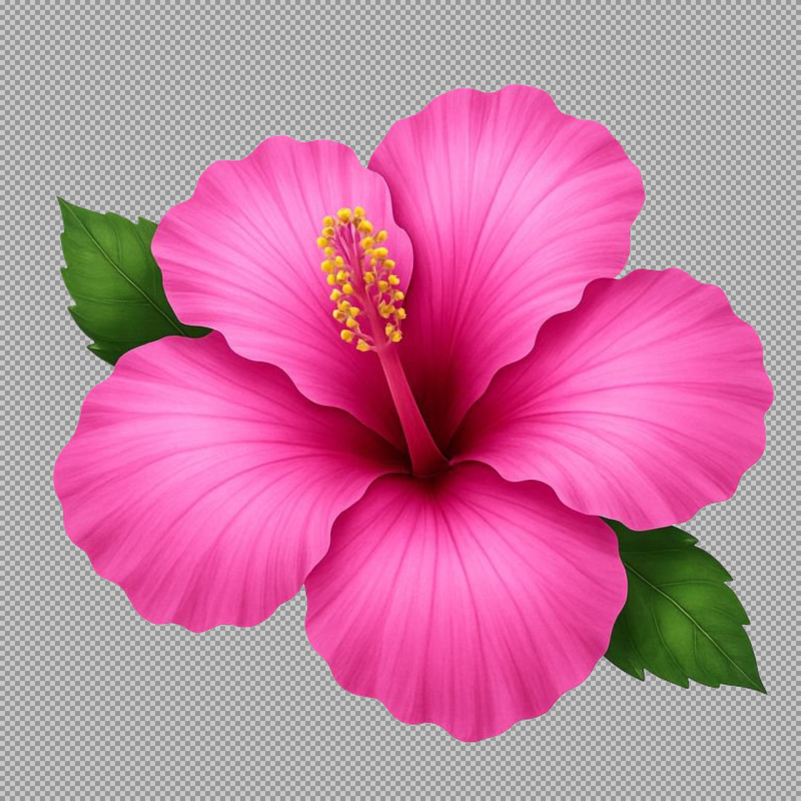 Pink Hibiscus Flower PNG | Tropical Floral Clipart...