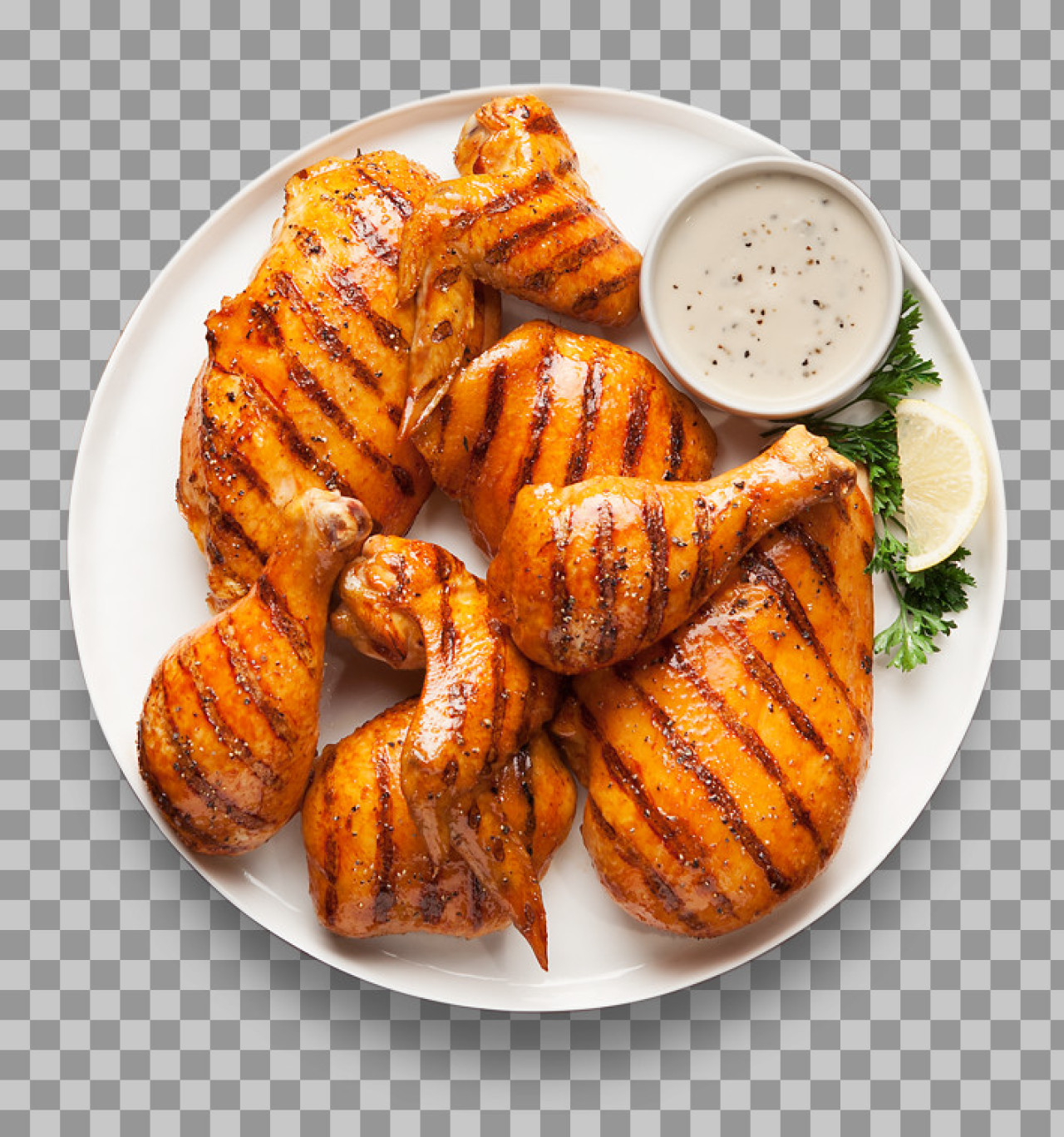 Grilled Chicken Platter PNG | Free Food & Menu Graphic