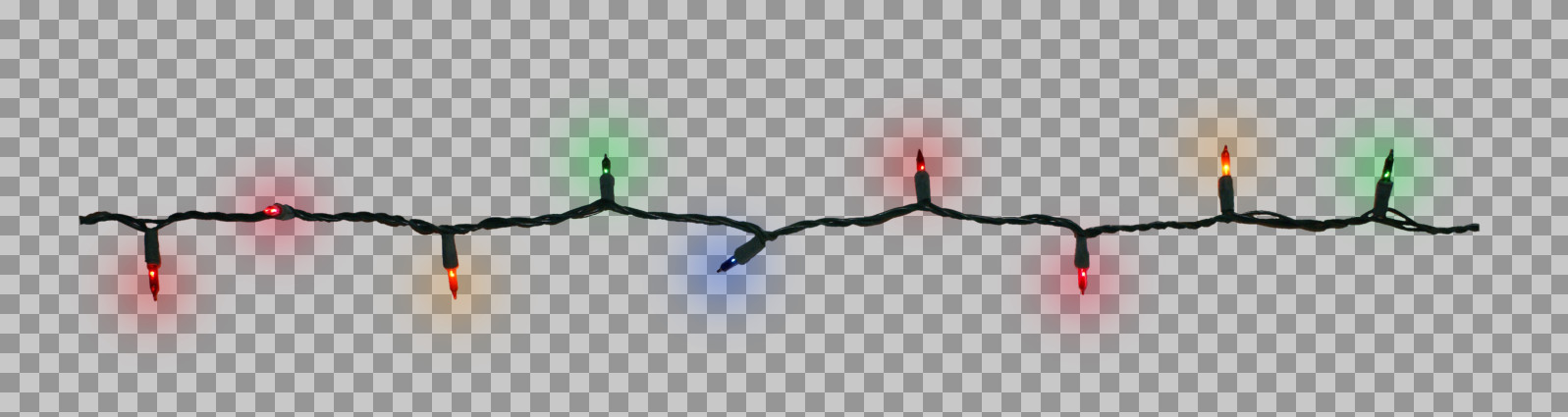 Colorful Christmas Lights PNG | Free Transparent Holiday Overlay