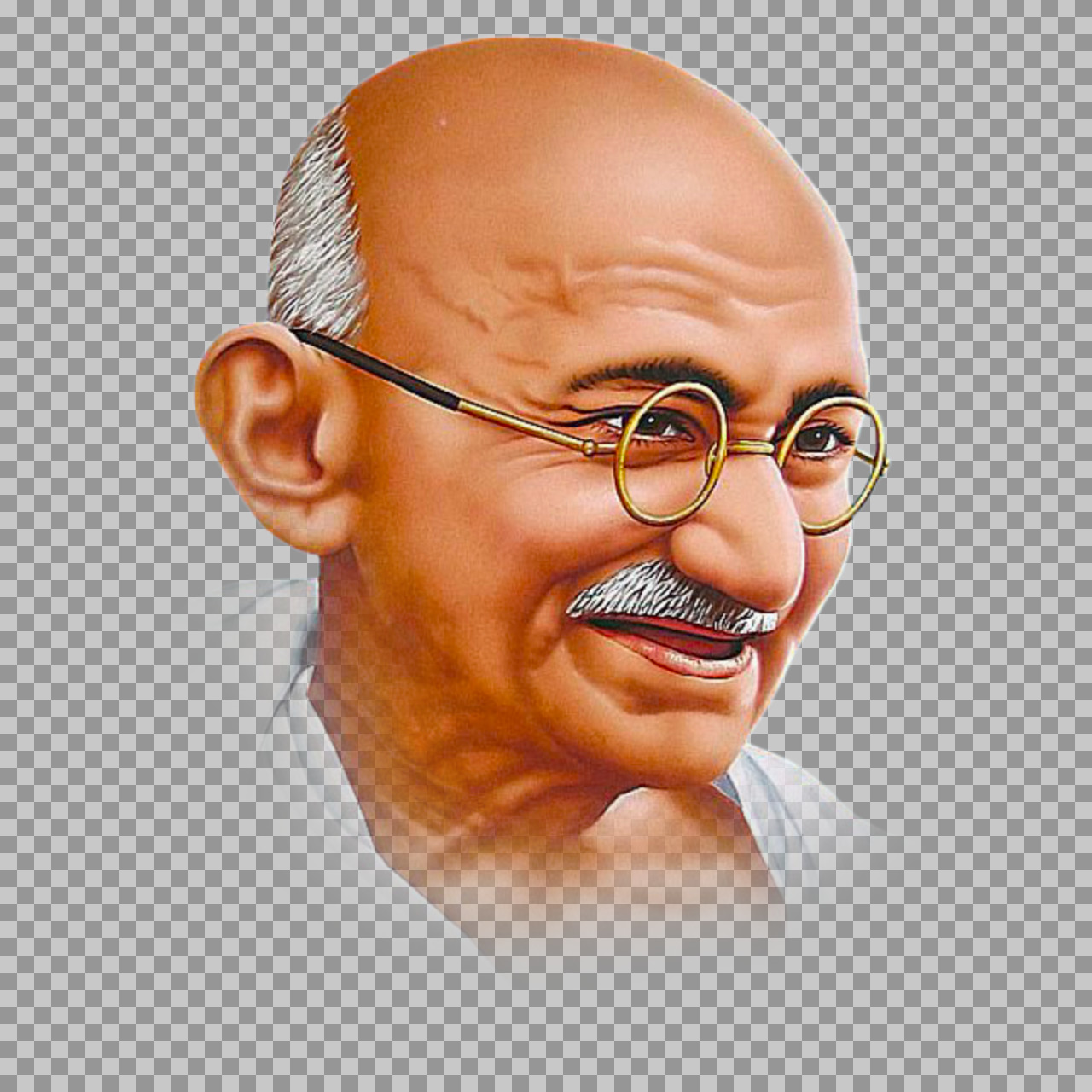Mahatma Gandhi HD PNG transparent image | Bapu Portrait photo