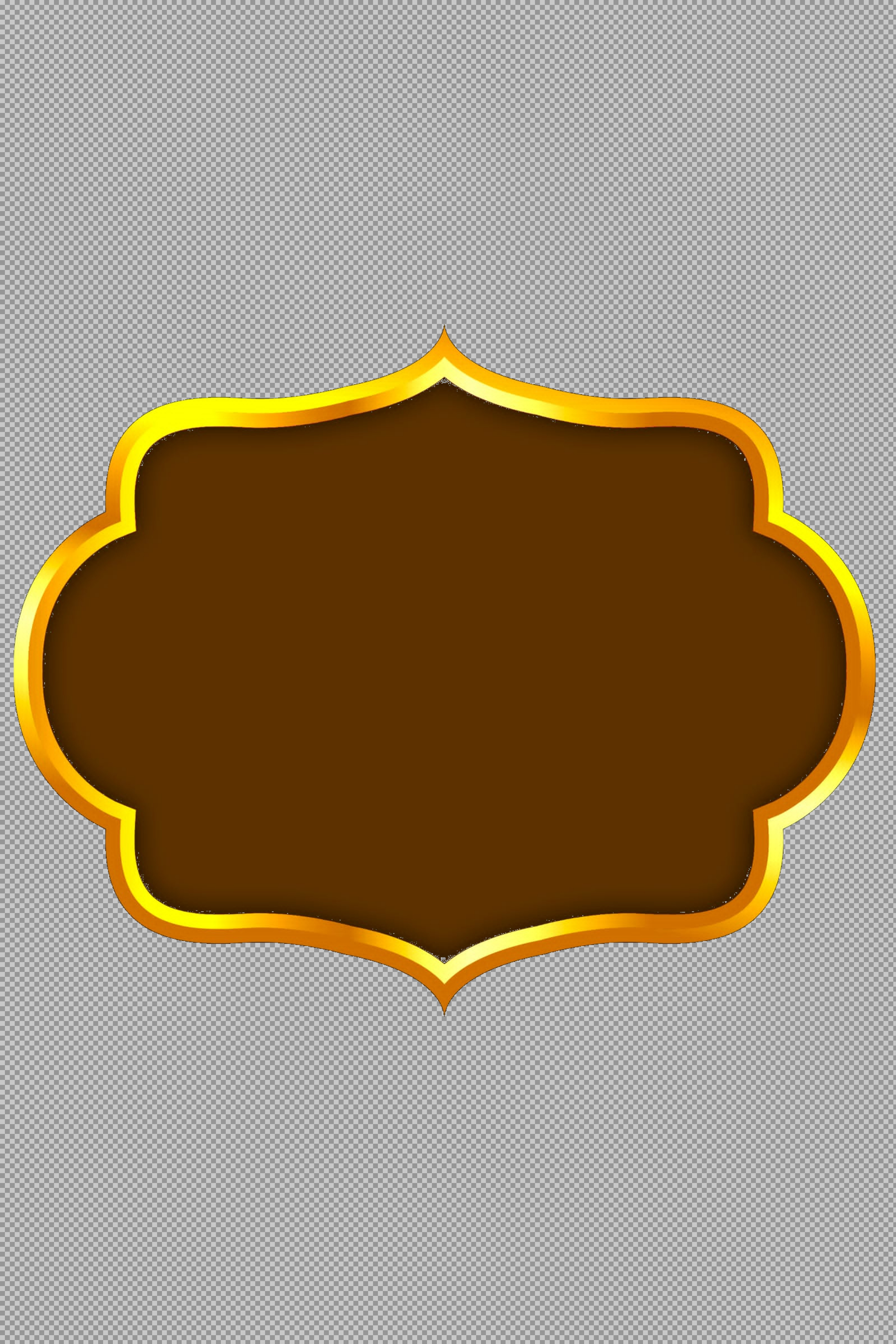 Elegant Gold Frame PNG | Free Luxury Border Clipart