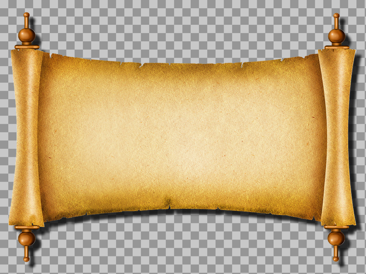 Ancient Parchment Scroll PNG | Free Realistic Clipart