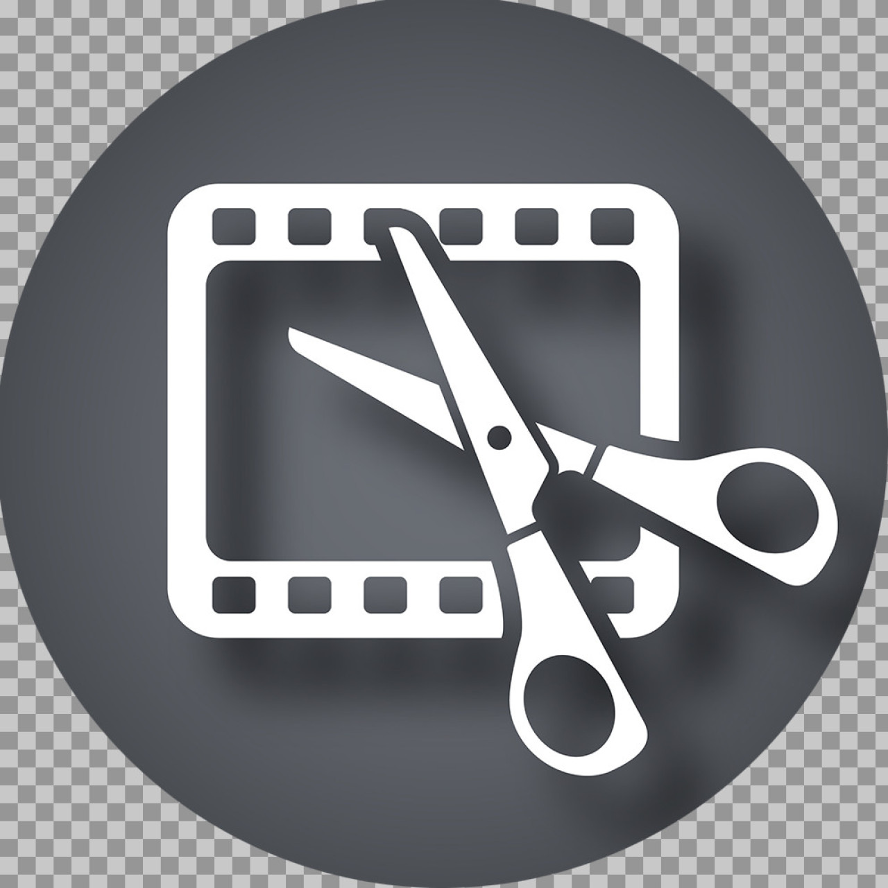 Video Editing Icon - Free Film & Movie Editor Symbol