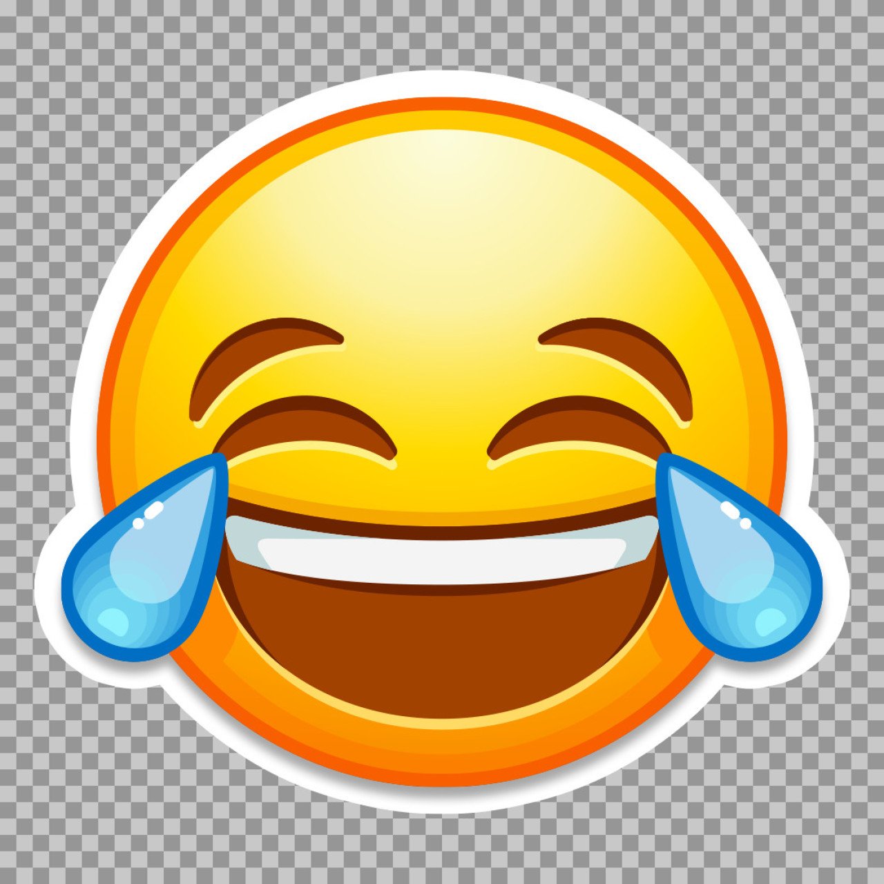 tears of joy laughter emoji PNG image download...