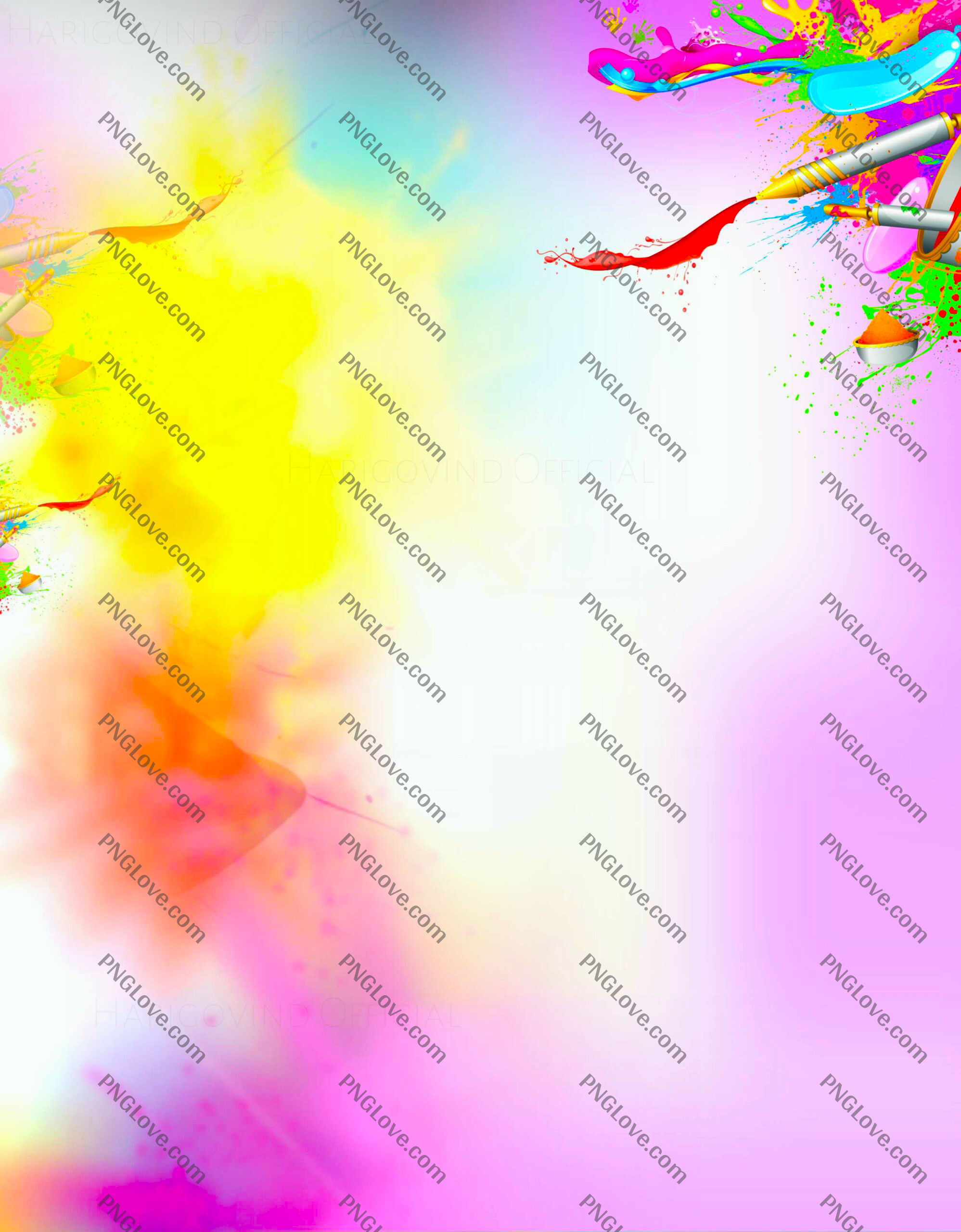 Vibrant Holi Poster Design Background | Festival of Colors Template