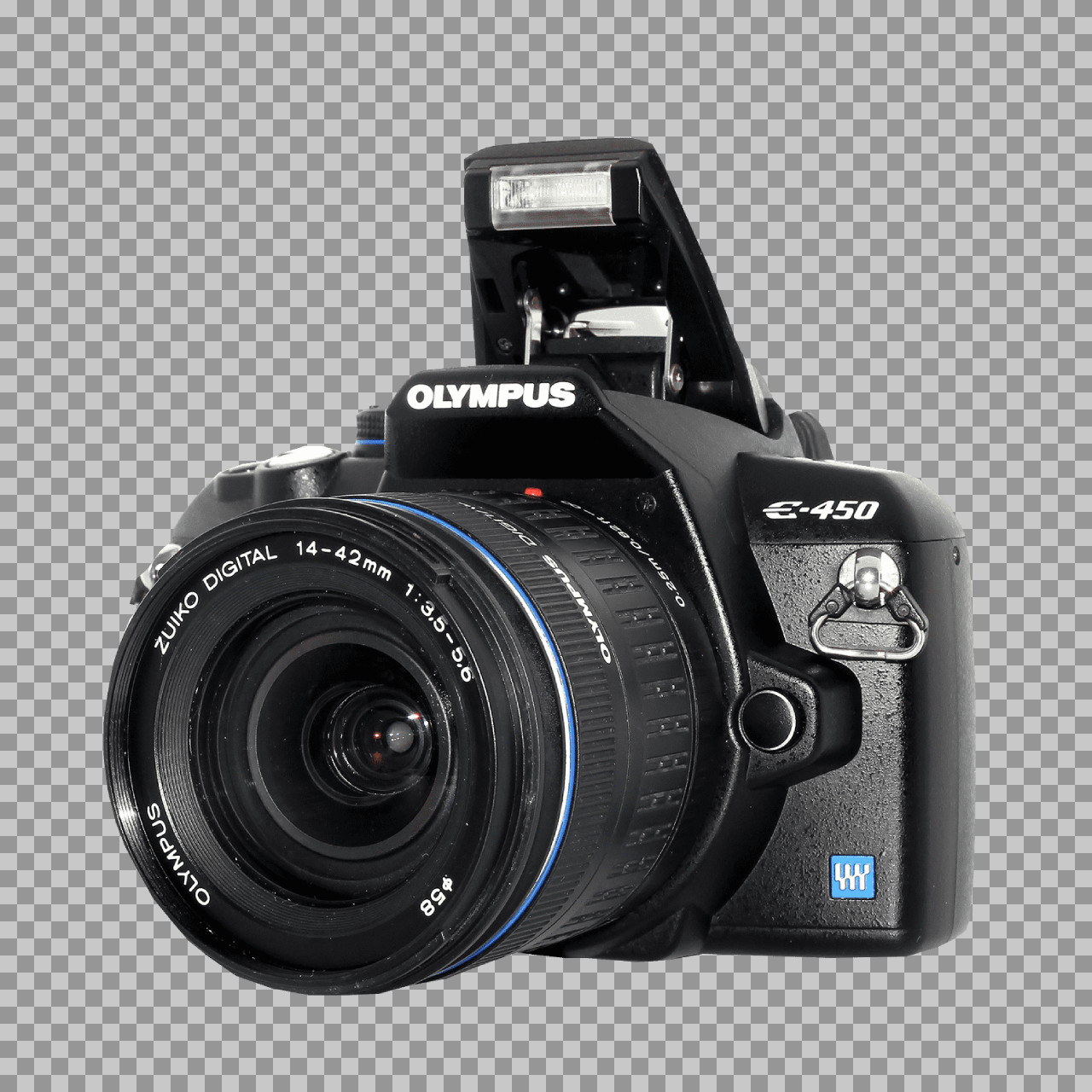 Olympus E-450 DSLR Camera PNG | Isolated Photo