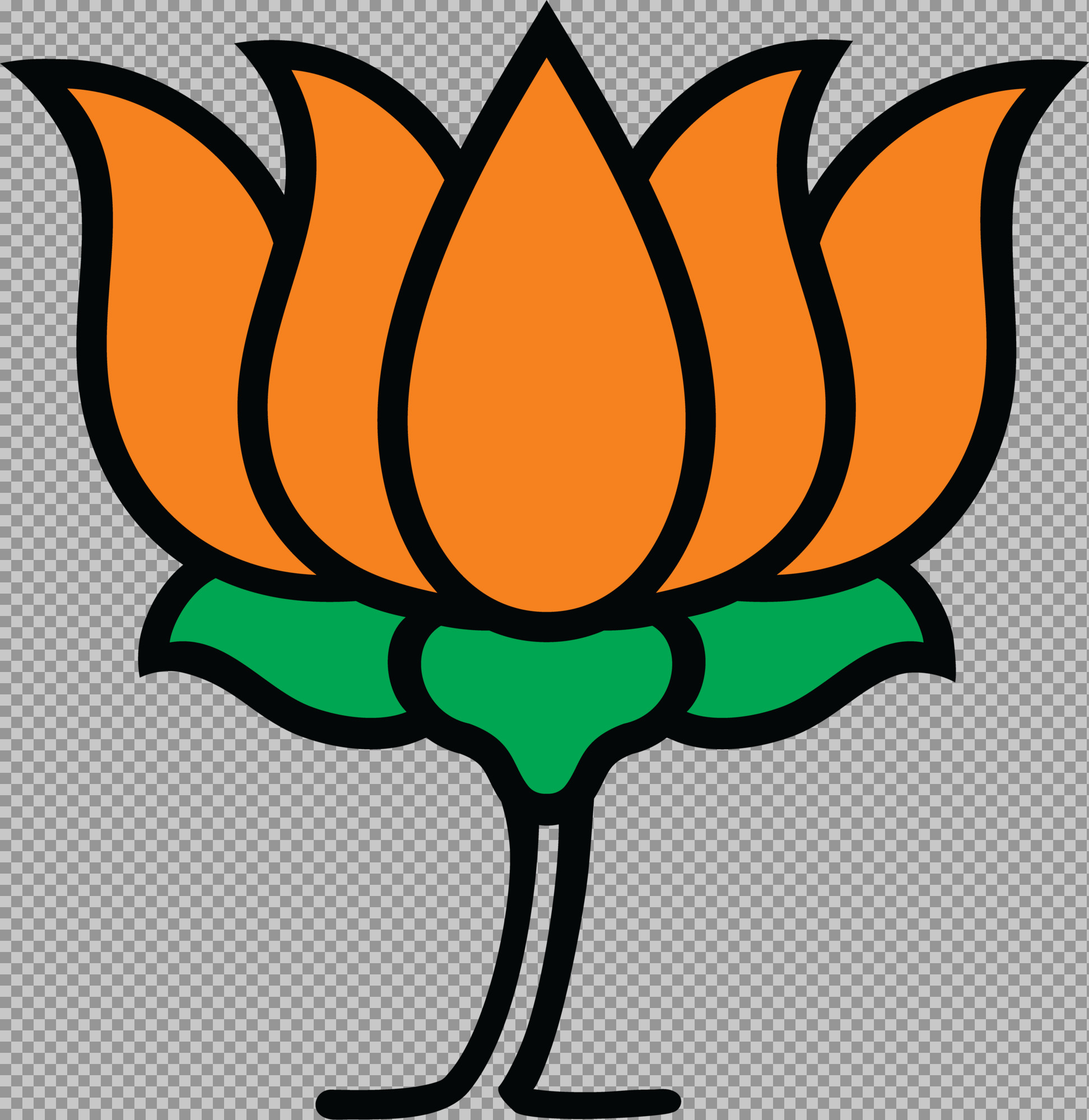 BJP Logo PNG | Bharatiya Janata Party Lotus Symbol