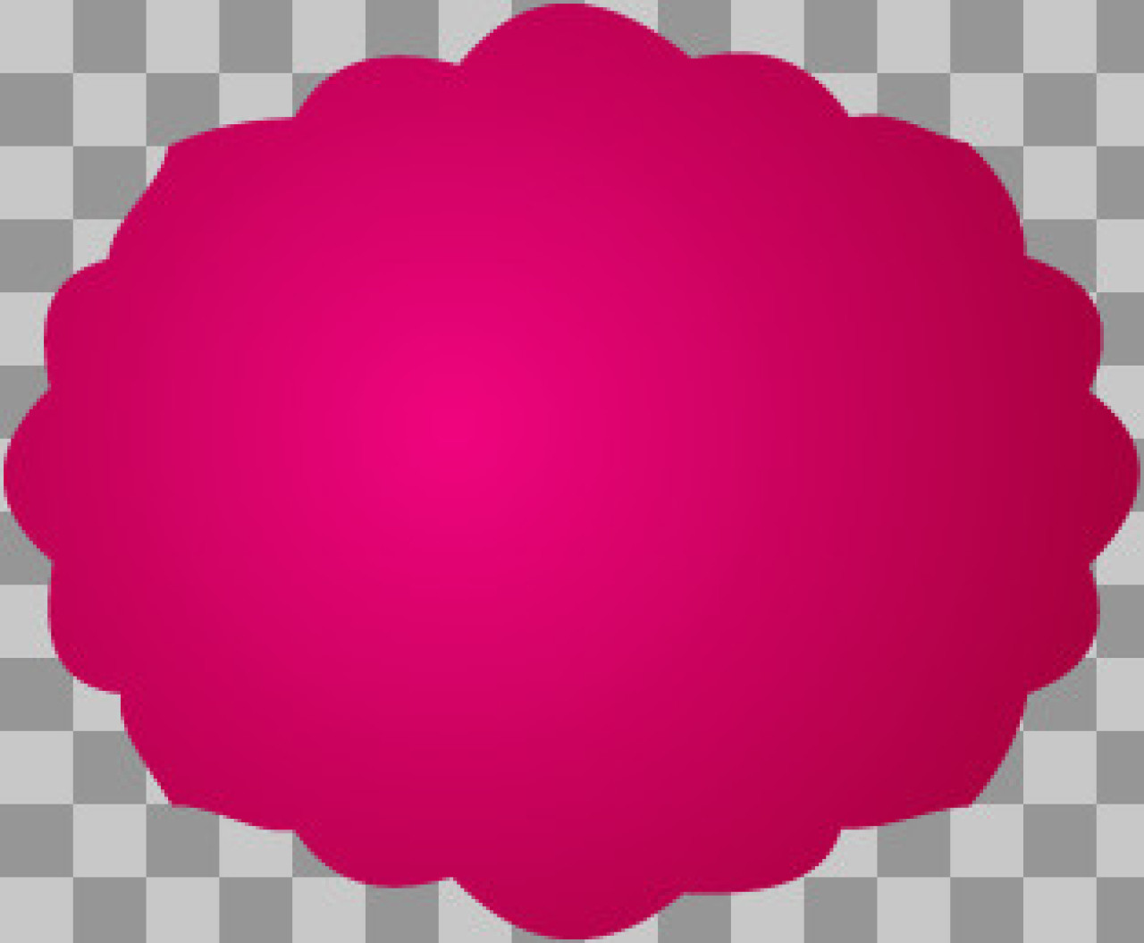 Free Magenta Scalloped Sticker PNG | Poster Design Element